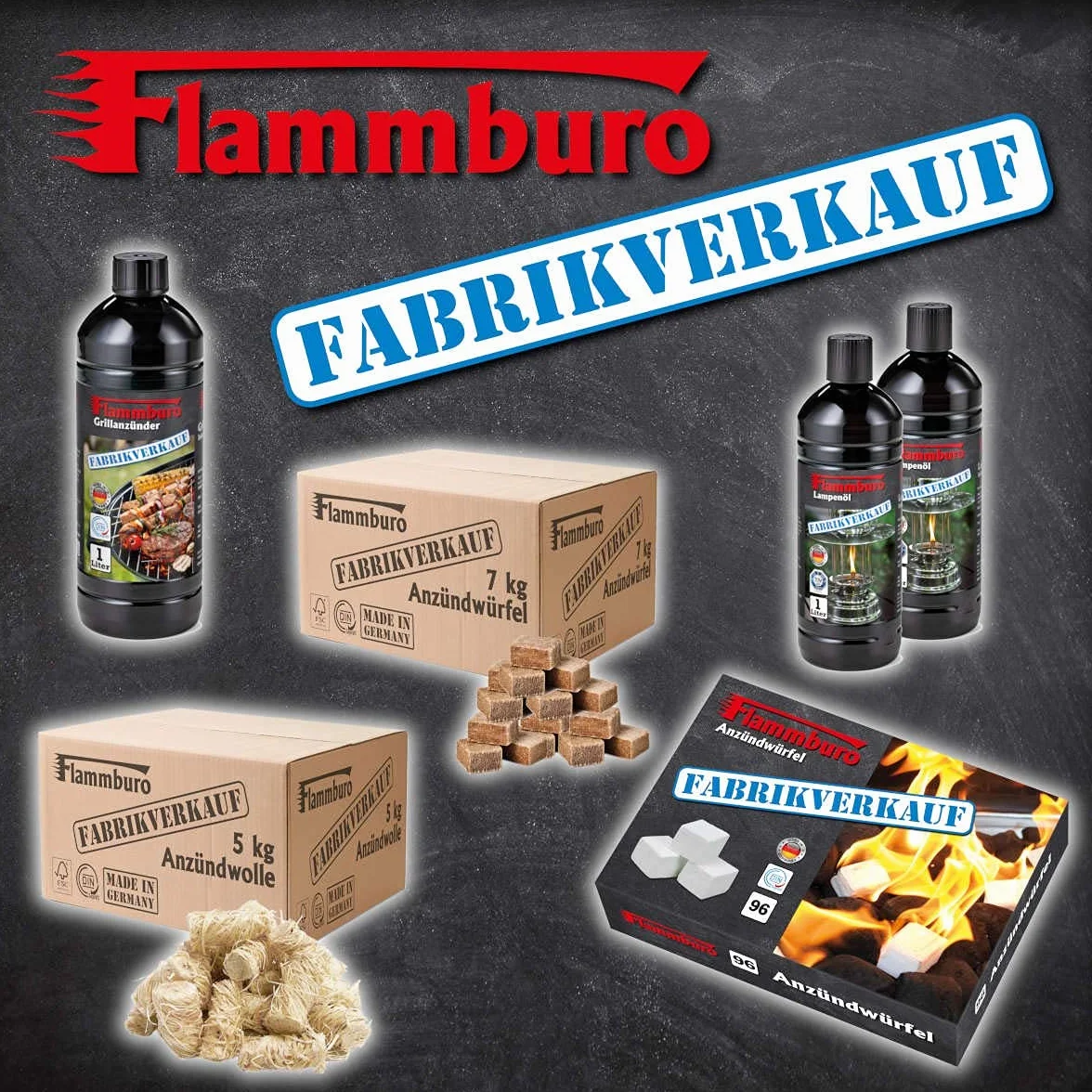 Blok kominkowy FLAMBBURO 1,1 kg drewno opałowe 10 szt.