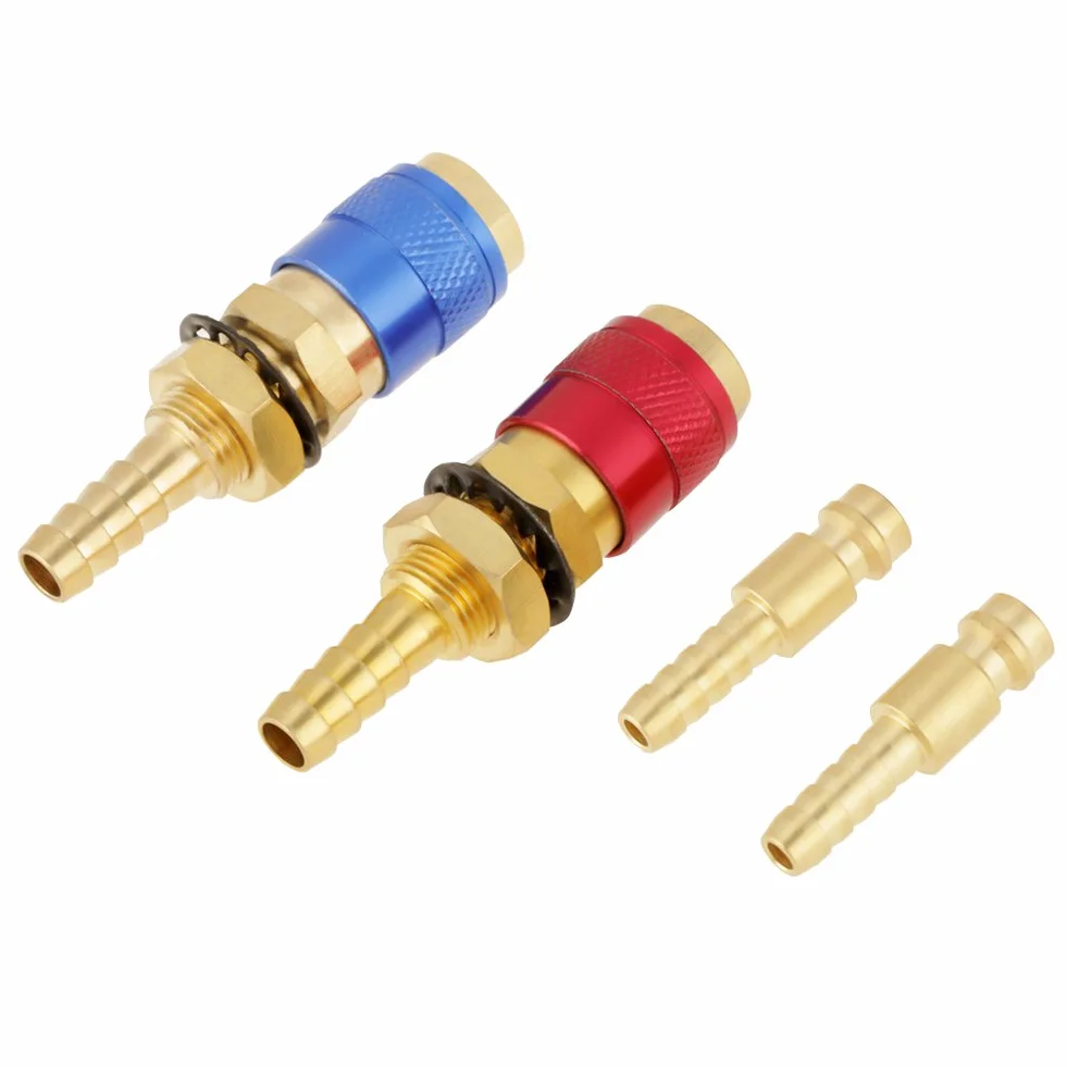 Adapter gazowy 8mm chłodzony wodą do palnika TIG 2 sztuki