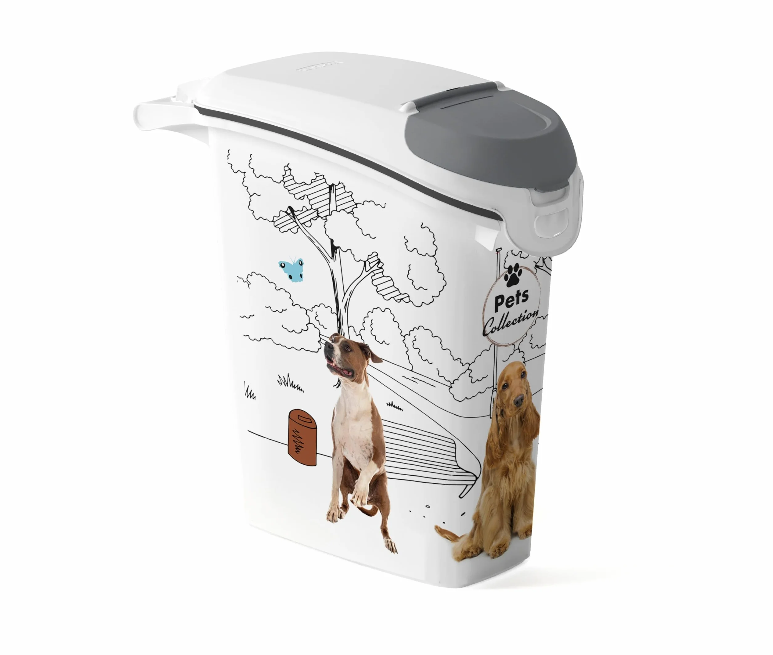 Curver PetLife pojemnik na karmę dla psów, 10 kg/23 l, 23,5 x 49,7 x 50,30 cm