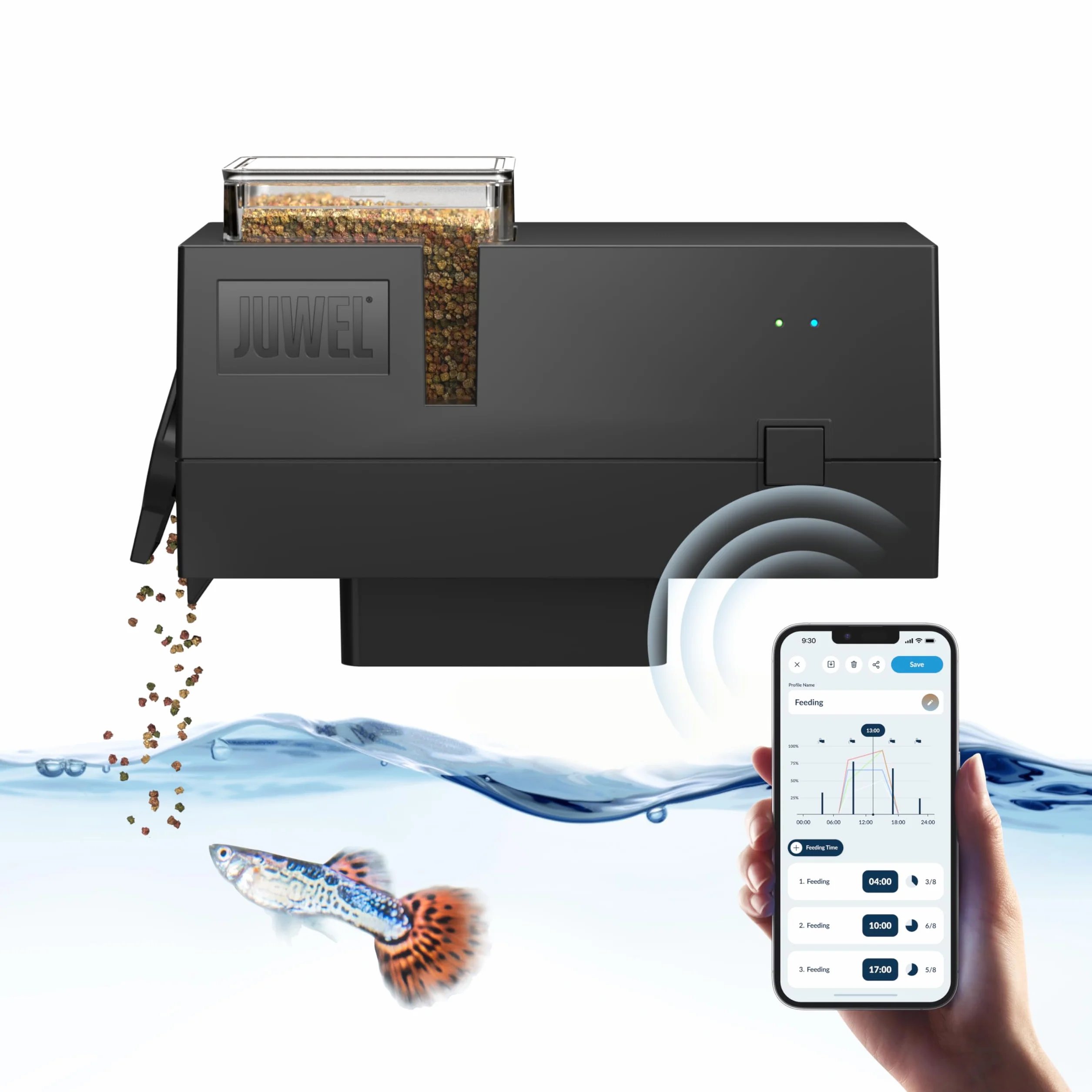 JUWEL Aquarium - SmartFeed AppControl – inteligentny automatyczny karmnik do sterowania za pomocą aplikacji MyJUWEL