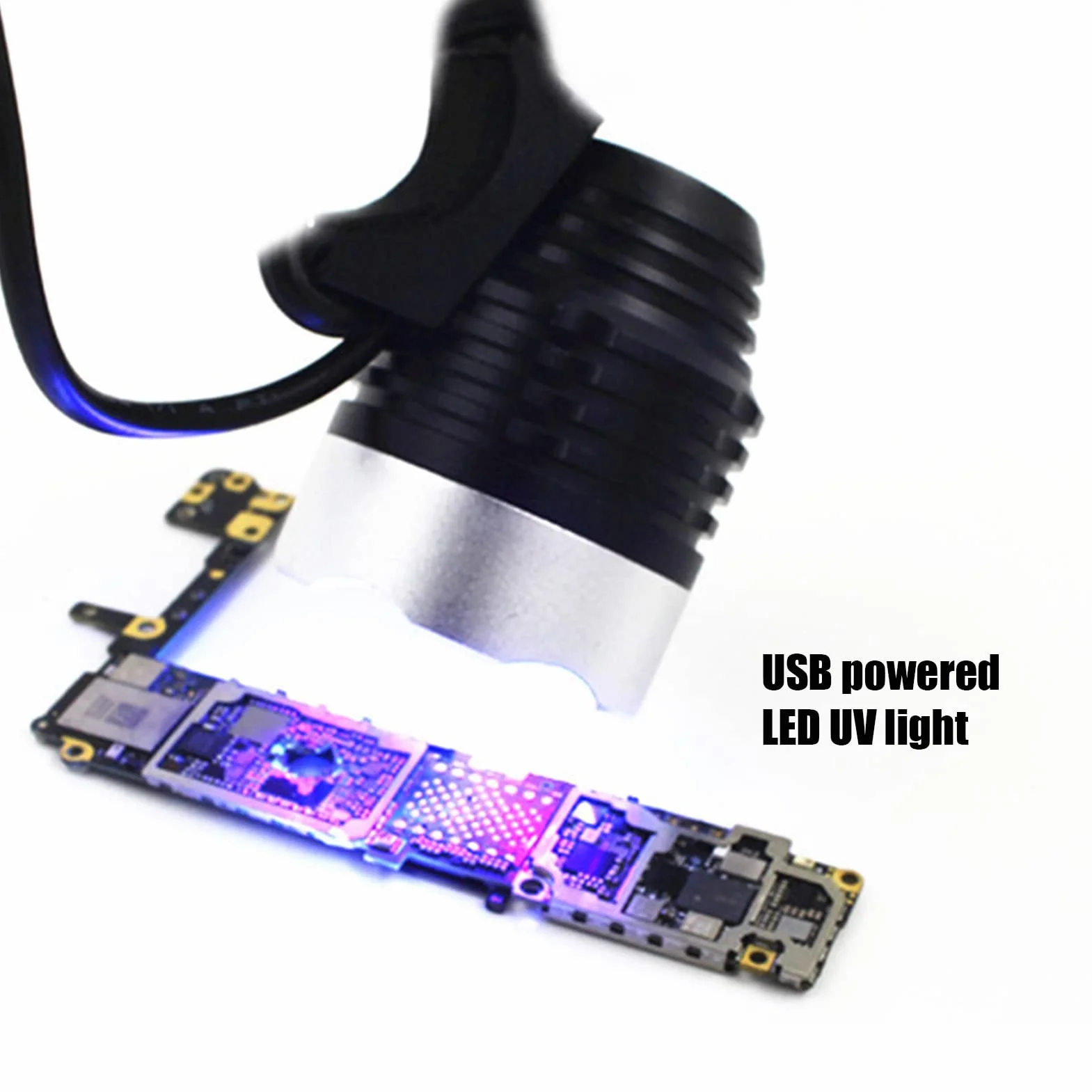 Lampa UV 10W 395nm 5V Czarnym Światłem do Utwardzania Żywicy PCB Telefonu