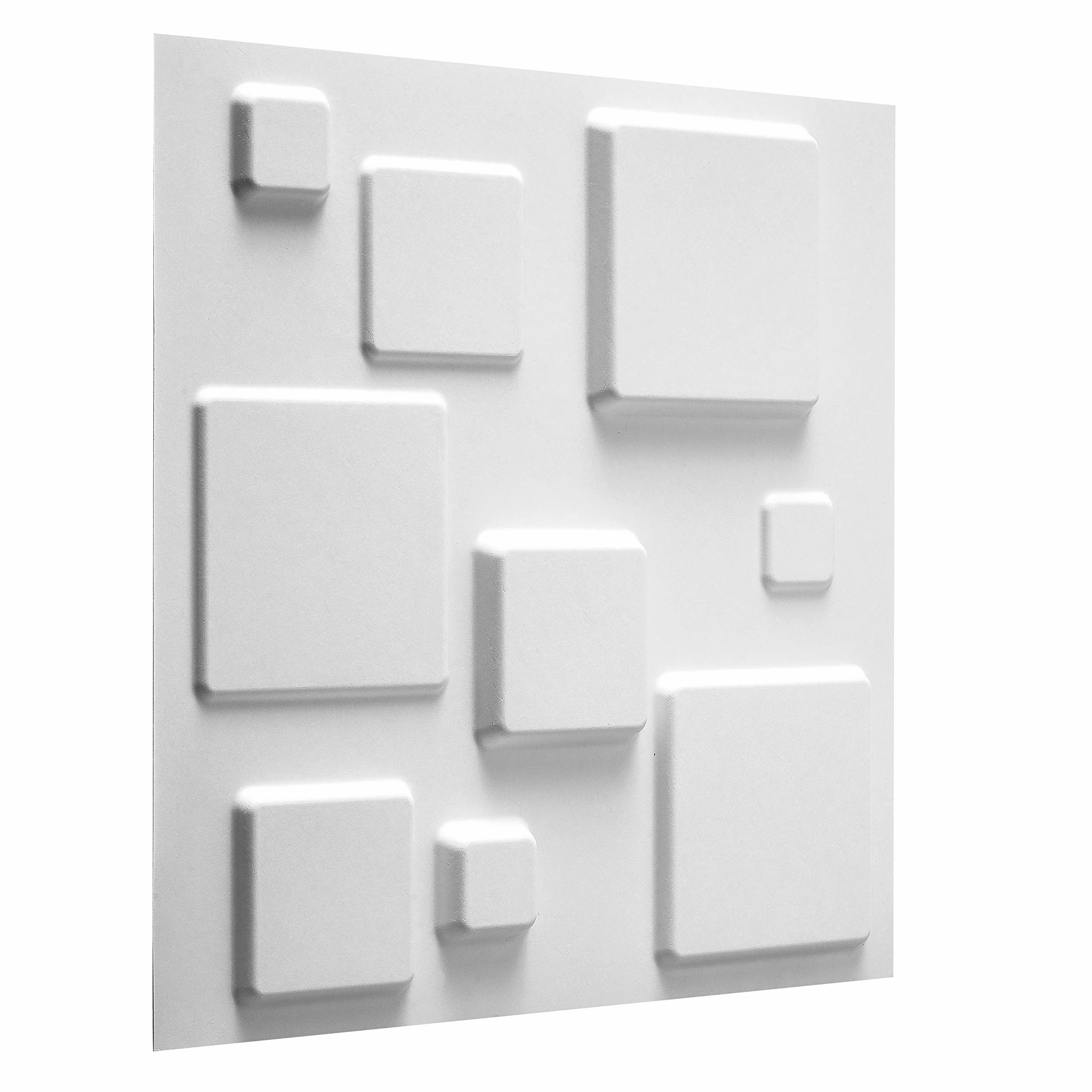 Panel ścienny 3D kwadraty do dekoracji ścian panele 3D I 12 paneli dekoracyjnych 3 m² I pokrycie ścienne dekoracja ścienna salon sypialnia I pokrycie ścienne tapeta 3D ściana 3D ściana 3D