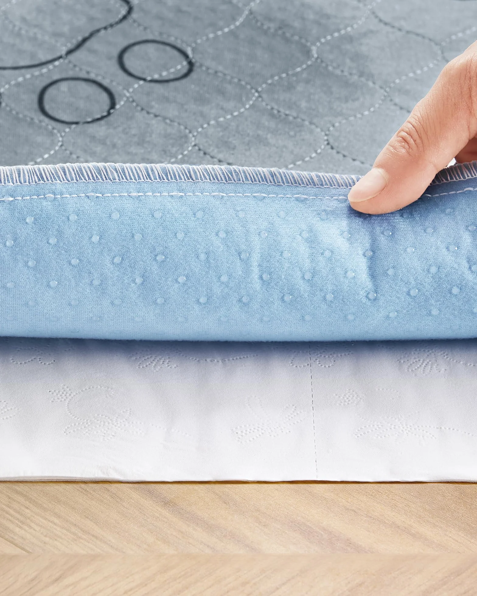 Feandrea podkłady dla szczeniąt zmywalne maty dla psów 152 x 122 cm zestaw 2 sztuk XXL antypoślizgowe superchłonne szare