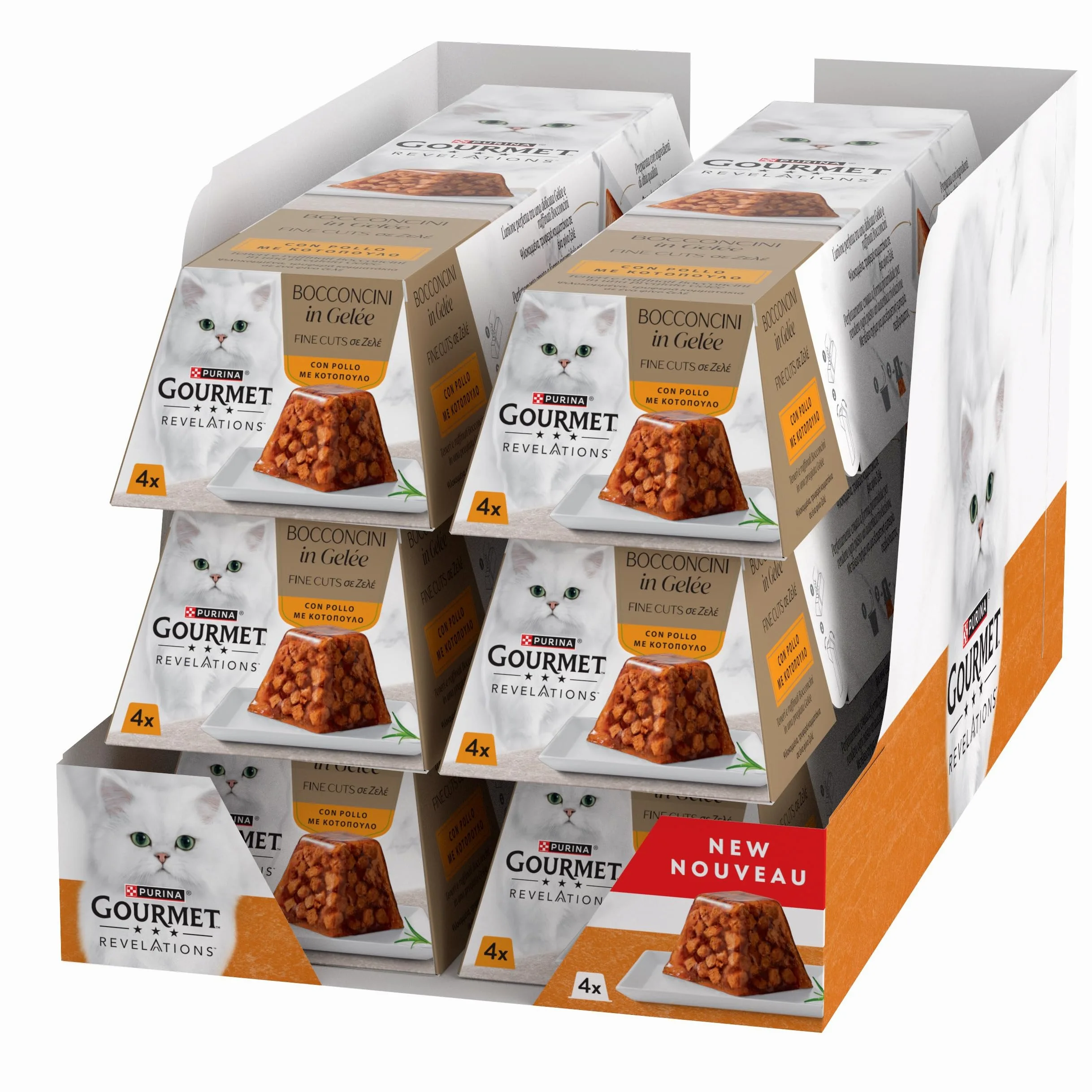 GOURMET Revelations Mokra Karma dla Dorosłych Kotów z Kurczakiem, 24 x 57 g