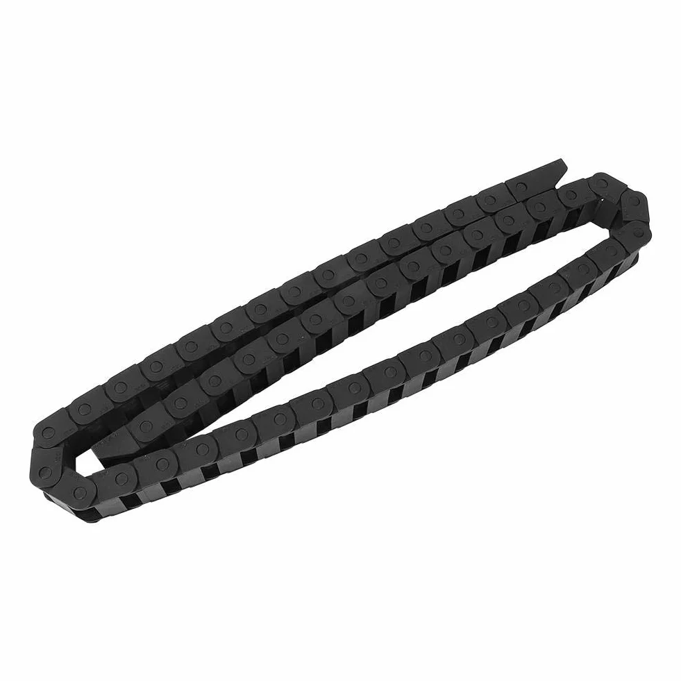 1m R18 Kabelschleppkette Schwarz Nylon Drahtträger CNC Werkzeugmaschine 10x20mm
