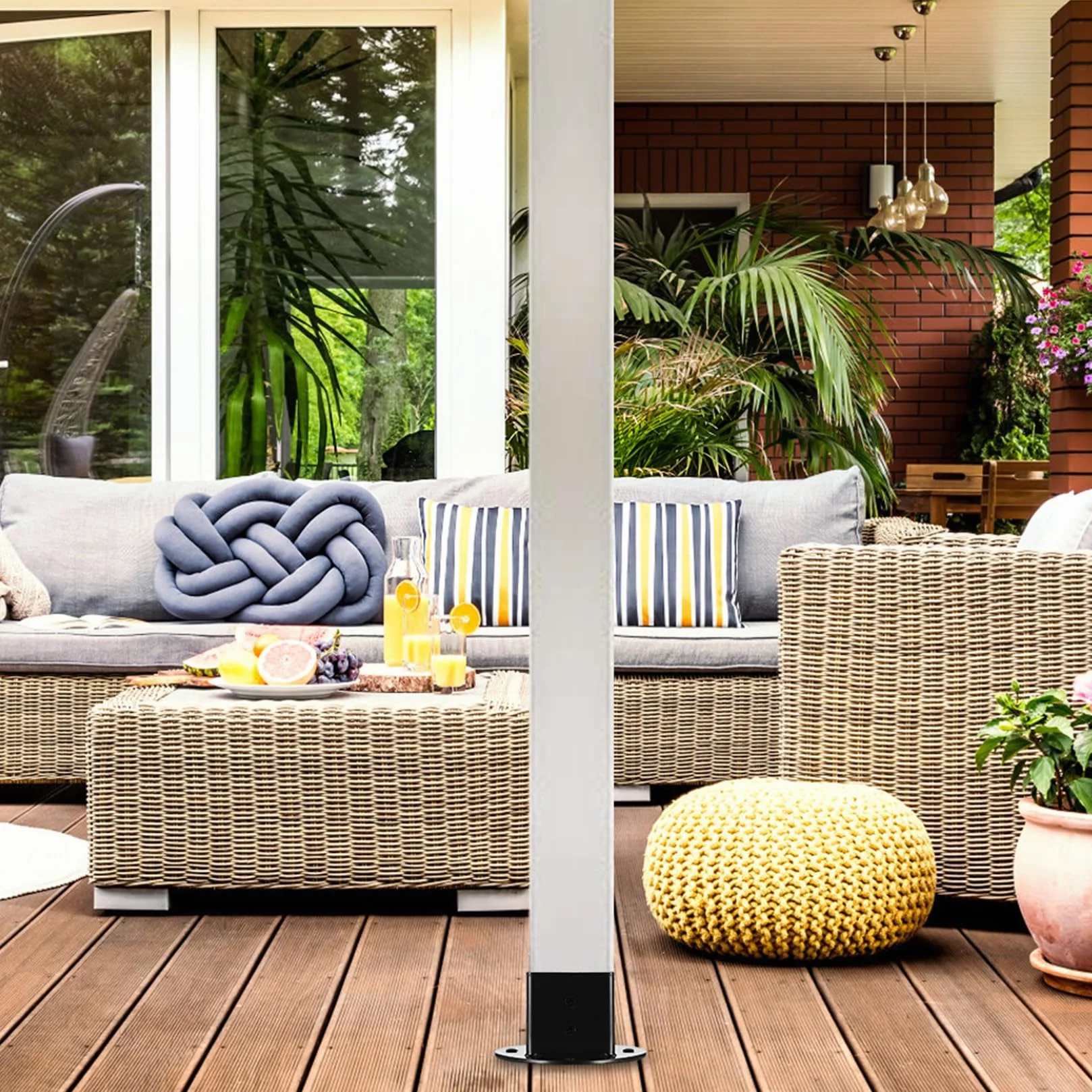 Montaż Base Podstawa Deck 50x50mm Uchwyty do Słupków Kwadratowych