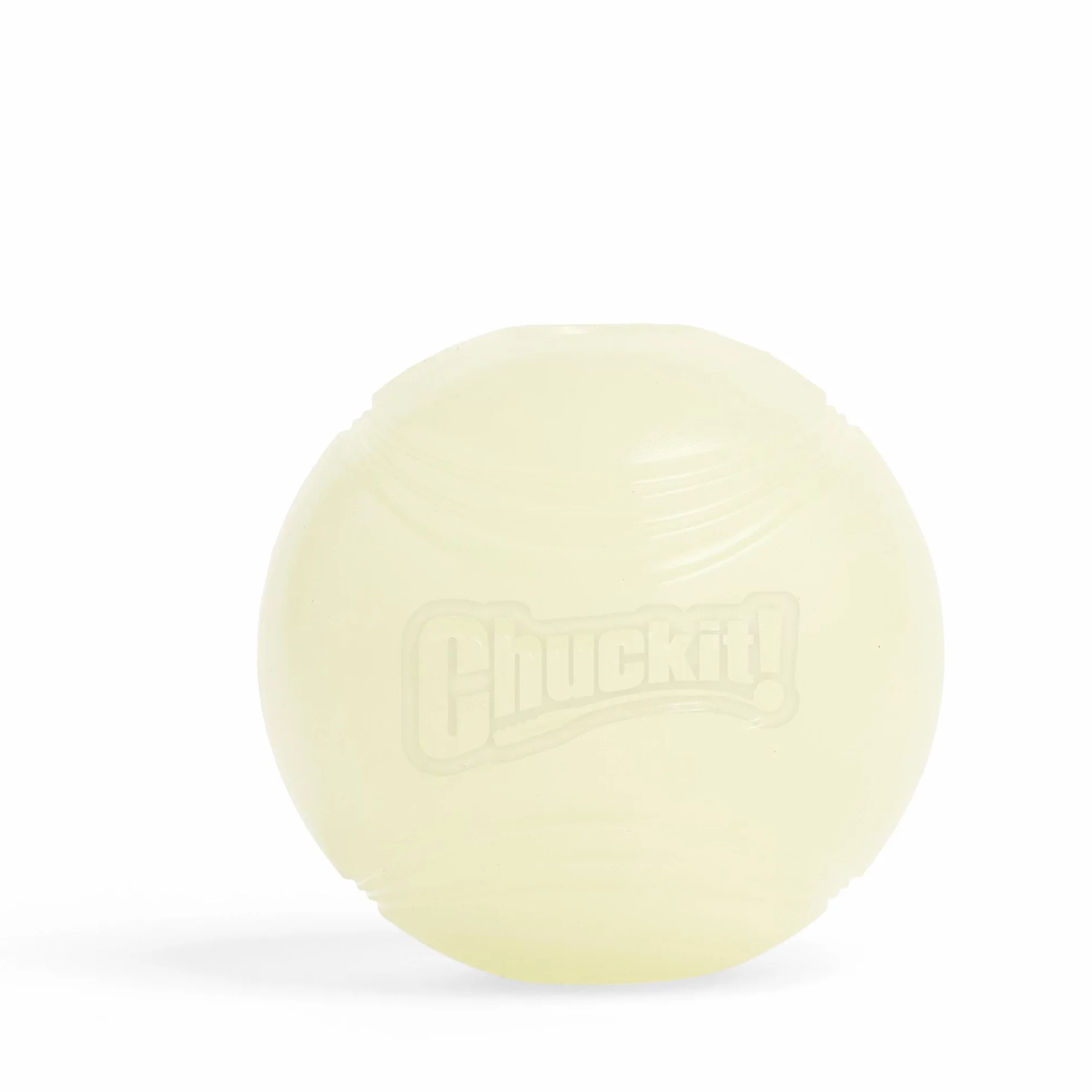 Chuckit! Max Glow Dog Ball High Visivity Glow In The Dark Bouncy gumowa noc Time Petch zabawka - średnia 6,5 cm