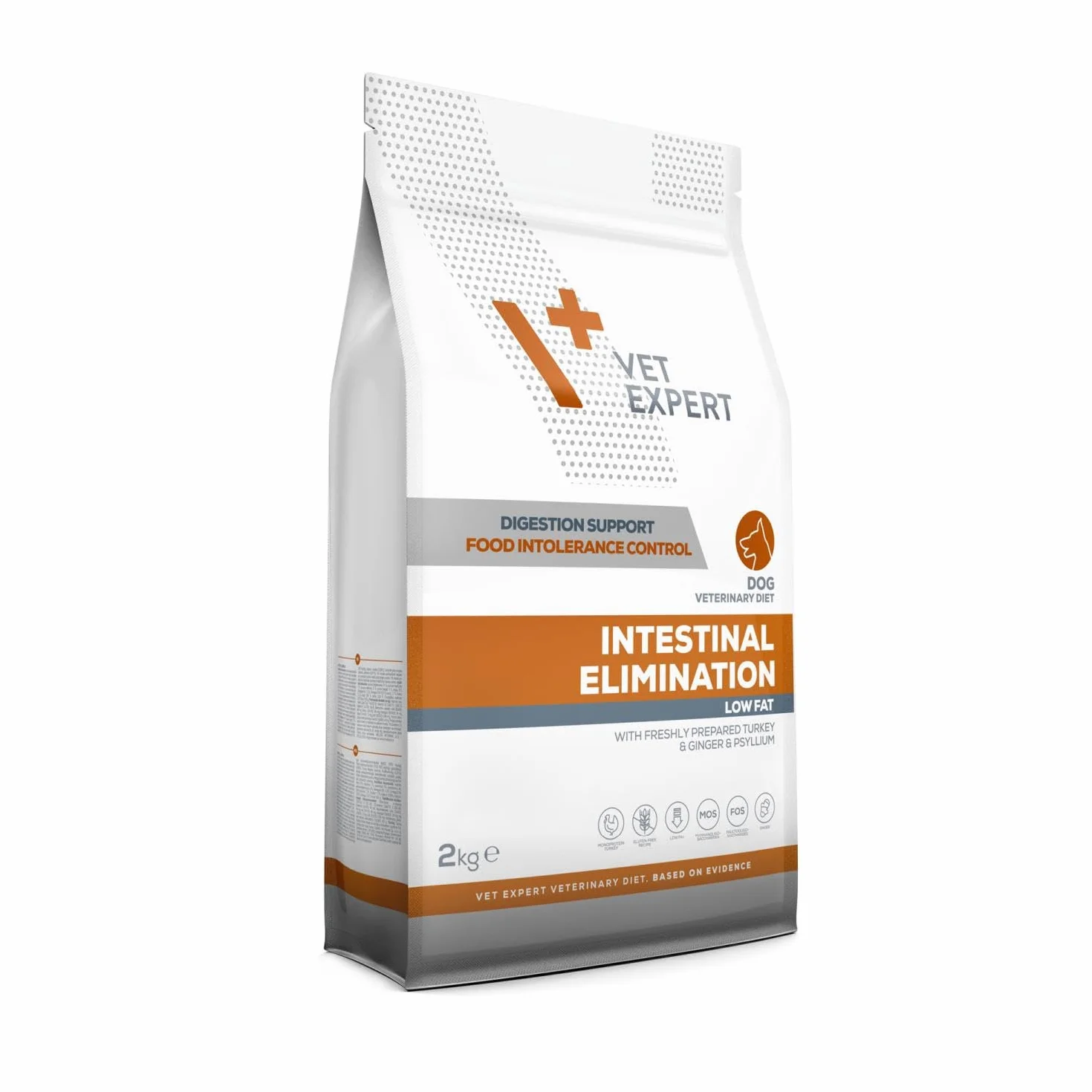 VET EXPERT INTESTINAL ELIMINATION DOG 2 kg - sucha karma weterynaryjna dla psów z zaburzeniami trawienia i wchłaniania oraz dieta eliminacyjna