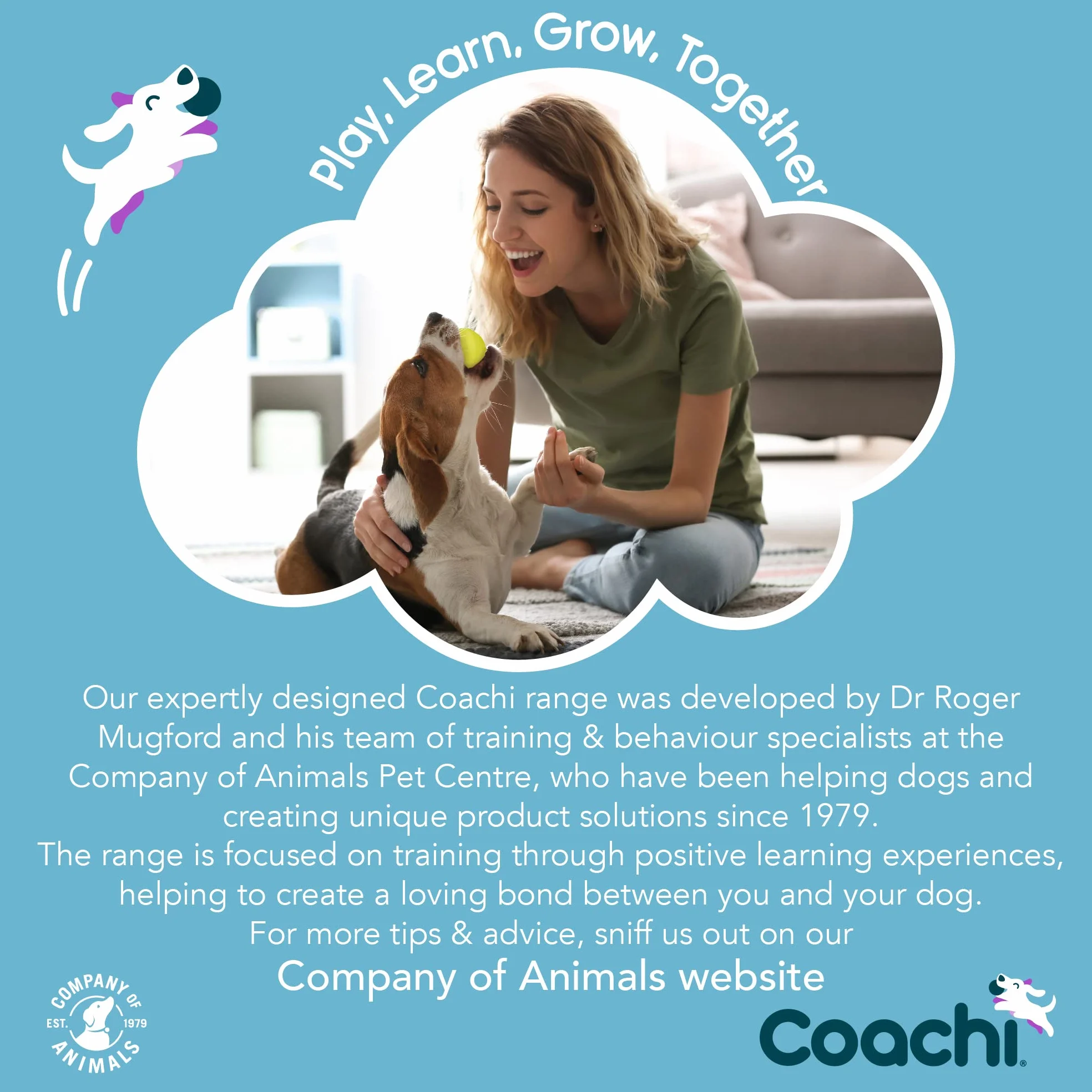 Coachi Chase & Treat, Great for Play & Chase, Agility & Distance Training, Encourages Interaction, Good for Motivating, Distance Reward Training & Encouraging Retrieval. Suitable for Dogs & Puppies