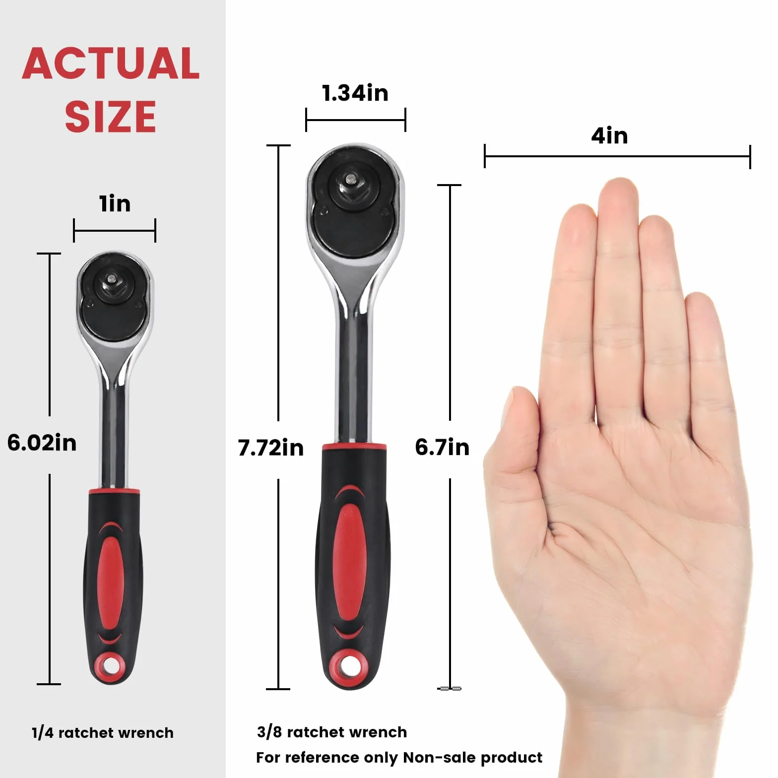 EGOFINE 12 x klucz grzechotkowy 1/4", 10 nasadek 4-13 mm, 2-drożny uchwyt z grzechotką i drążkiem przedłużającym