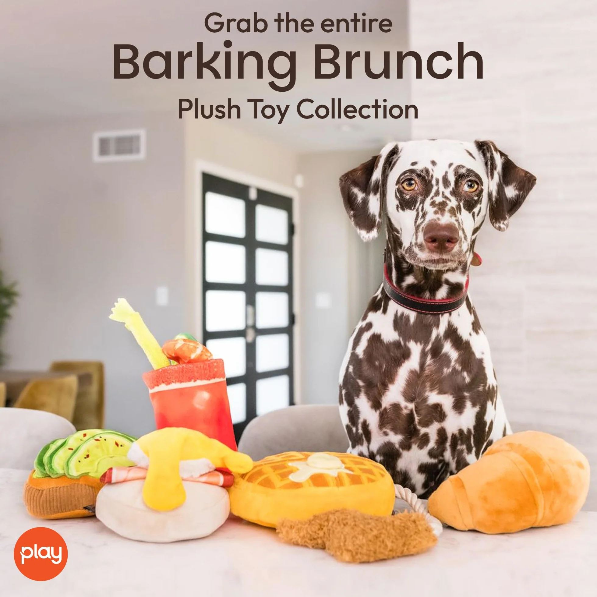 P.L.A.Y. Pet Lifestyle and You - Barking Brunch - pluszowa zabawka dla psów - Pup's Pastry Croissant