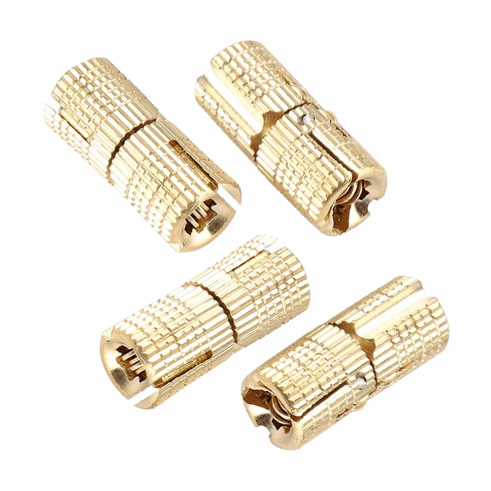 Eastbuy Zawias beczki - 4 cz??ci/pakiet mied? mosi?dz szafka pude?ko pude?ko na prezent ukryty zawias beczki 8 mm k?t otwarcia 180°