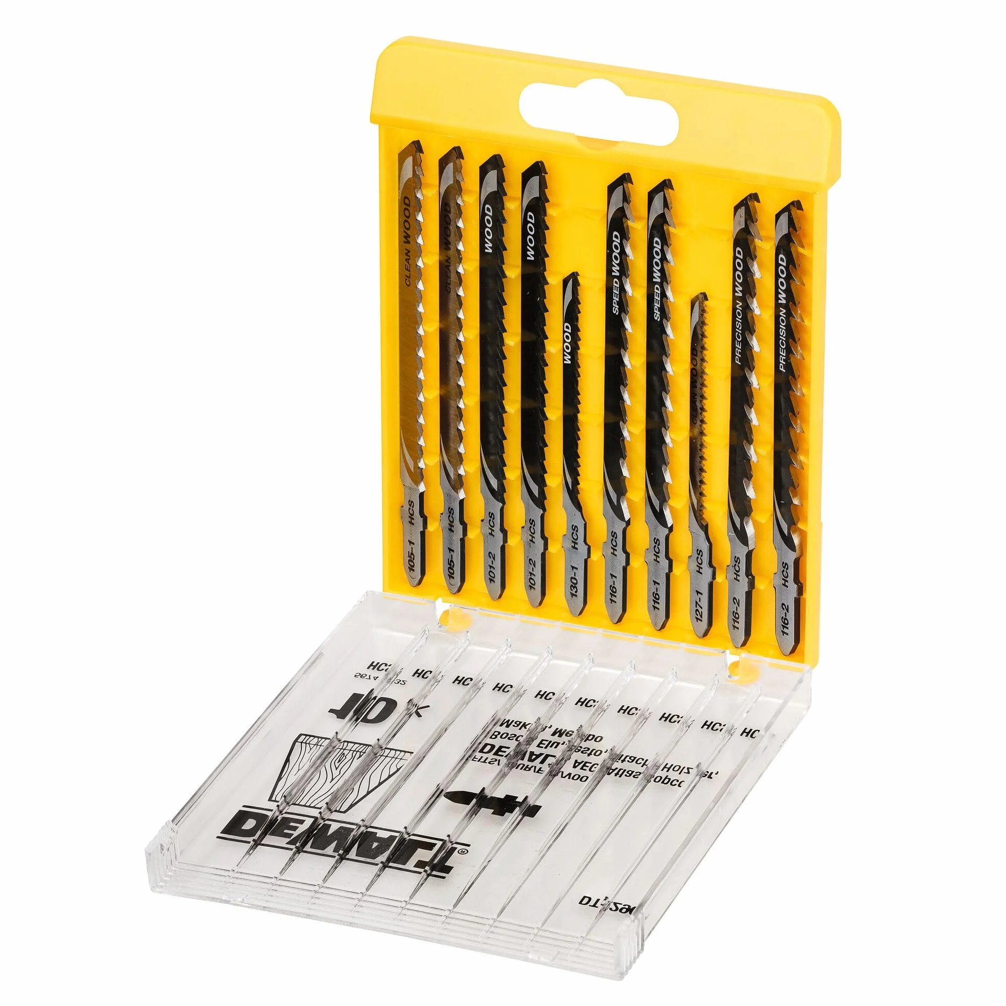 DEWALT Zestaw 10 hojas piła calar do drewna