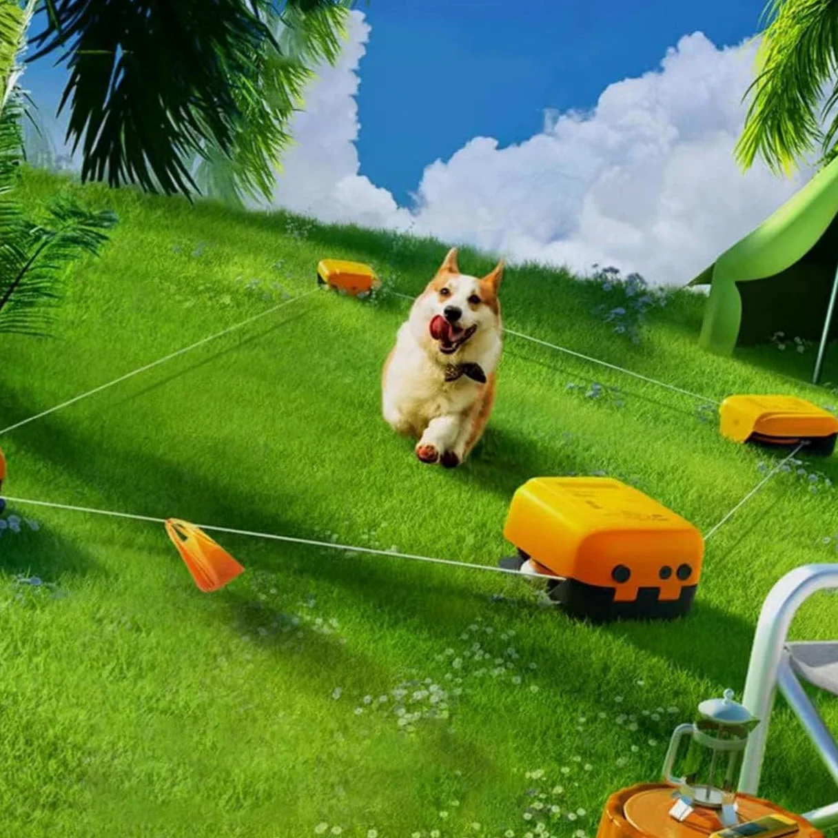 Zestaw sprzętu do agility dla psów, interaktywne zabawki dla psów, zestaw treningowy do ogrodzenia do biegania dla psów, maszyna do toru wabiącego dla psów