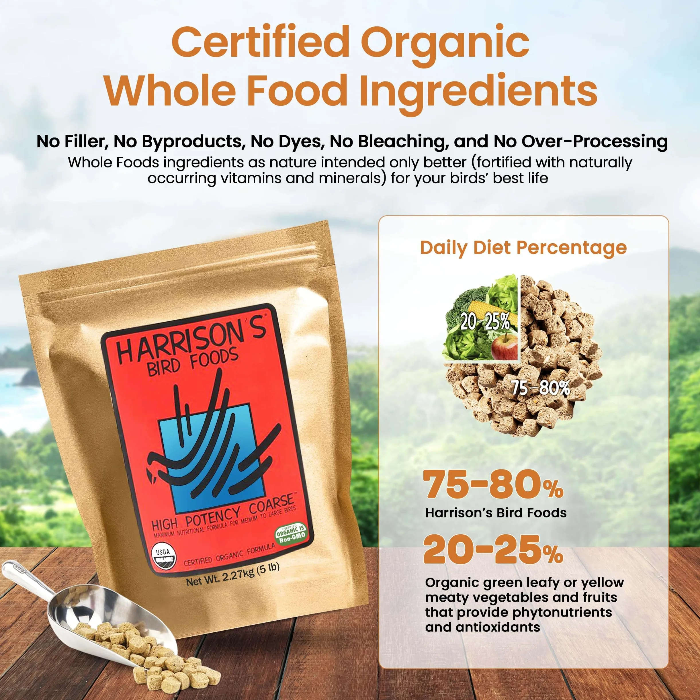Harrisons High Potency Coarse Grosses Graines Vitaminées pour Oiseau 2.26kg