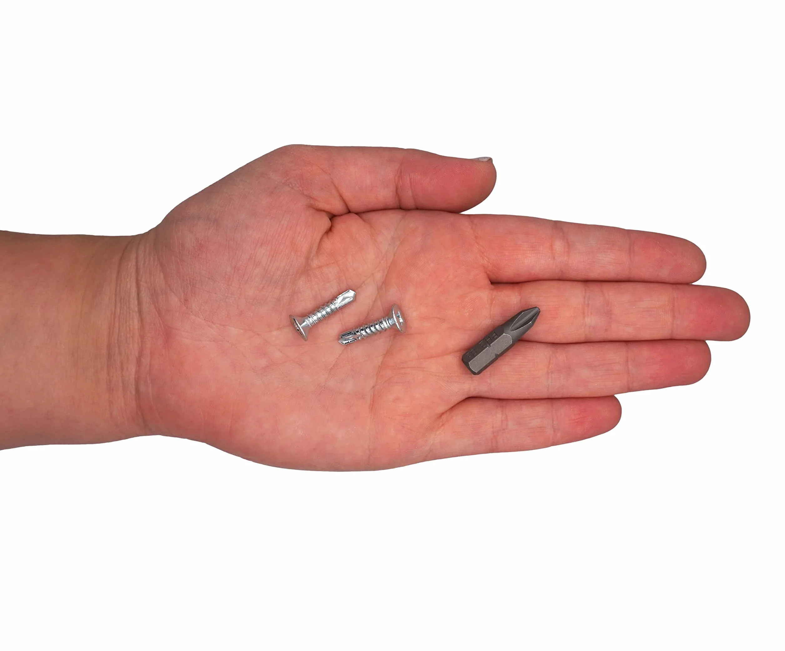 SKIR'CO (100 szt.) DIN 7504 P stal ocynkowana 4,2 x 19 mm wkręty samoniercające do metalu, śruby z łbem stożkowym