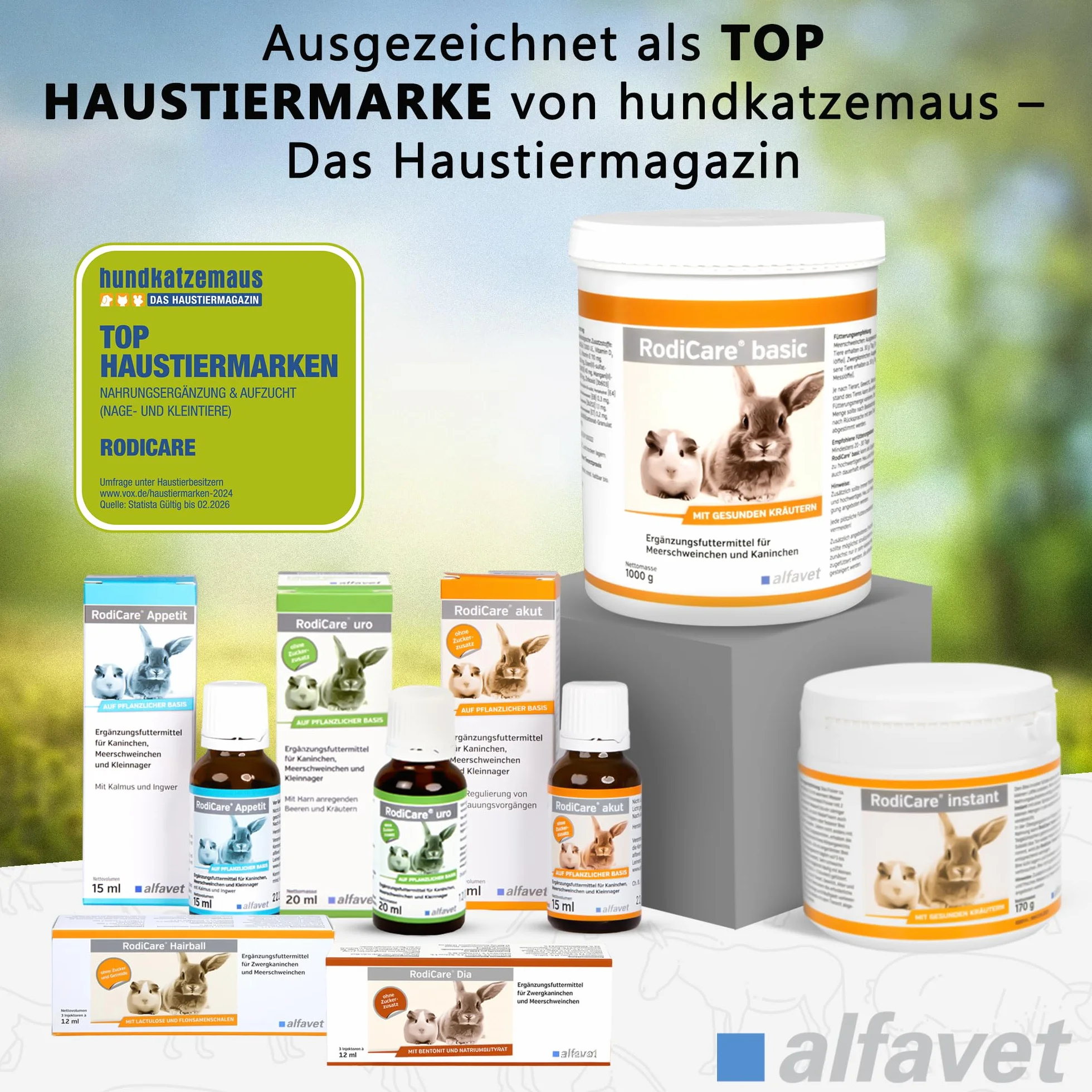 alfavet RodiCare Pulmo 20 ml pasza uzupełniająca dla świnek morskich strzykawka dozująca