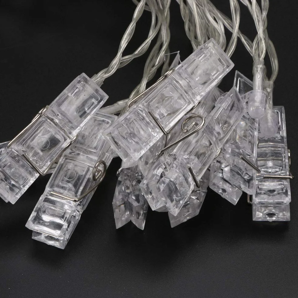 Lampki LED ze zdjęciami 1,5 m zasilane bateryjnie świąteczne choinkowe dekoracja wewnętrzna zewnętrzna