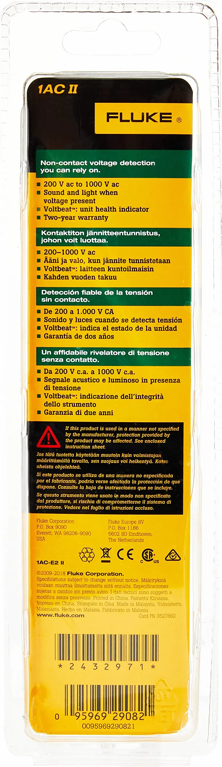 Fluke Fluke 1AC II VoltAlert Tester elektryczny