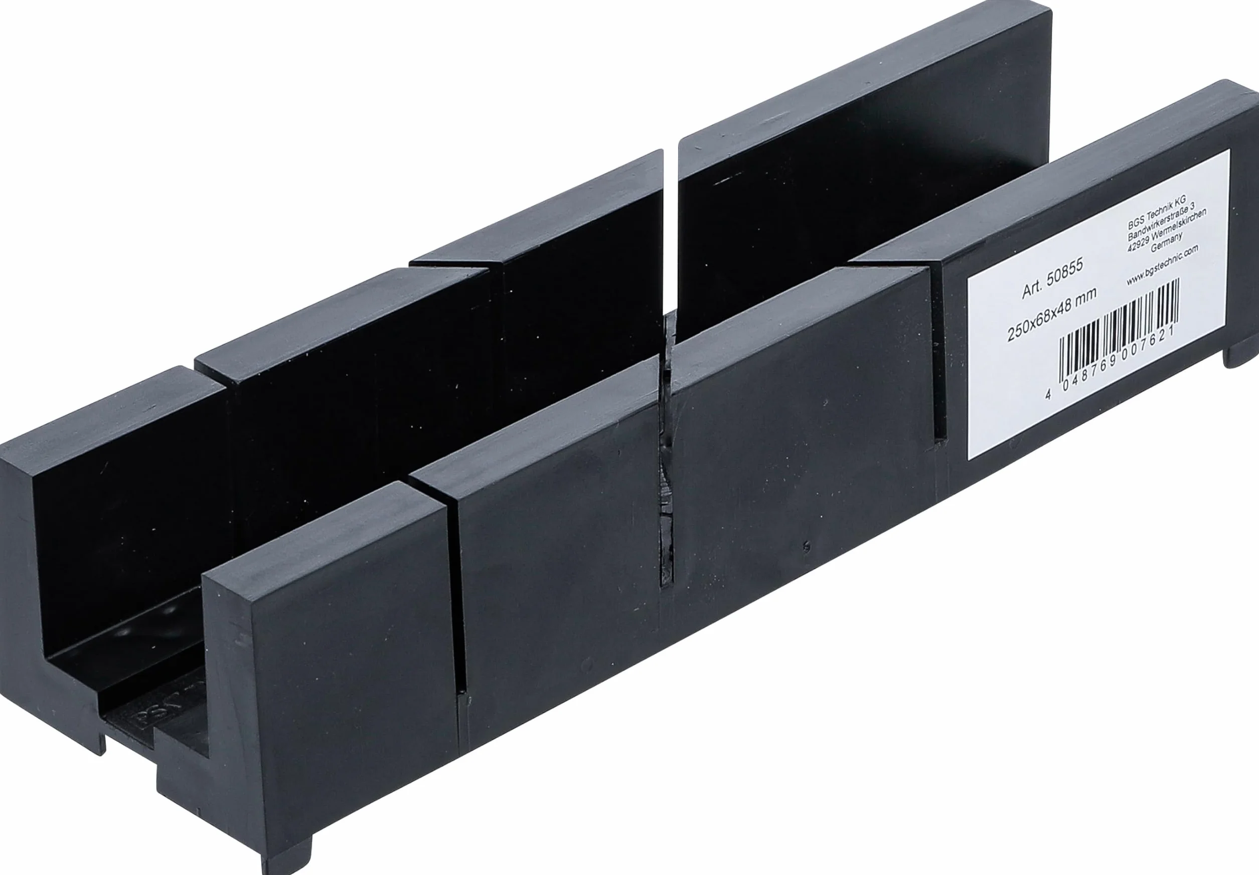 BGS 50855 | Skrzynka uciosowa z tworzywa | 245 x 65 x 48 mm