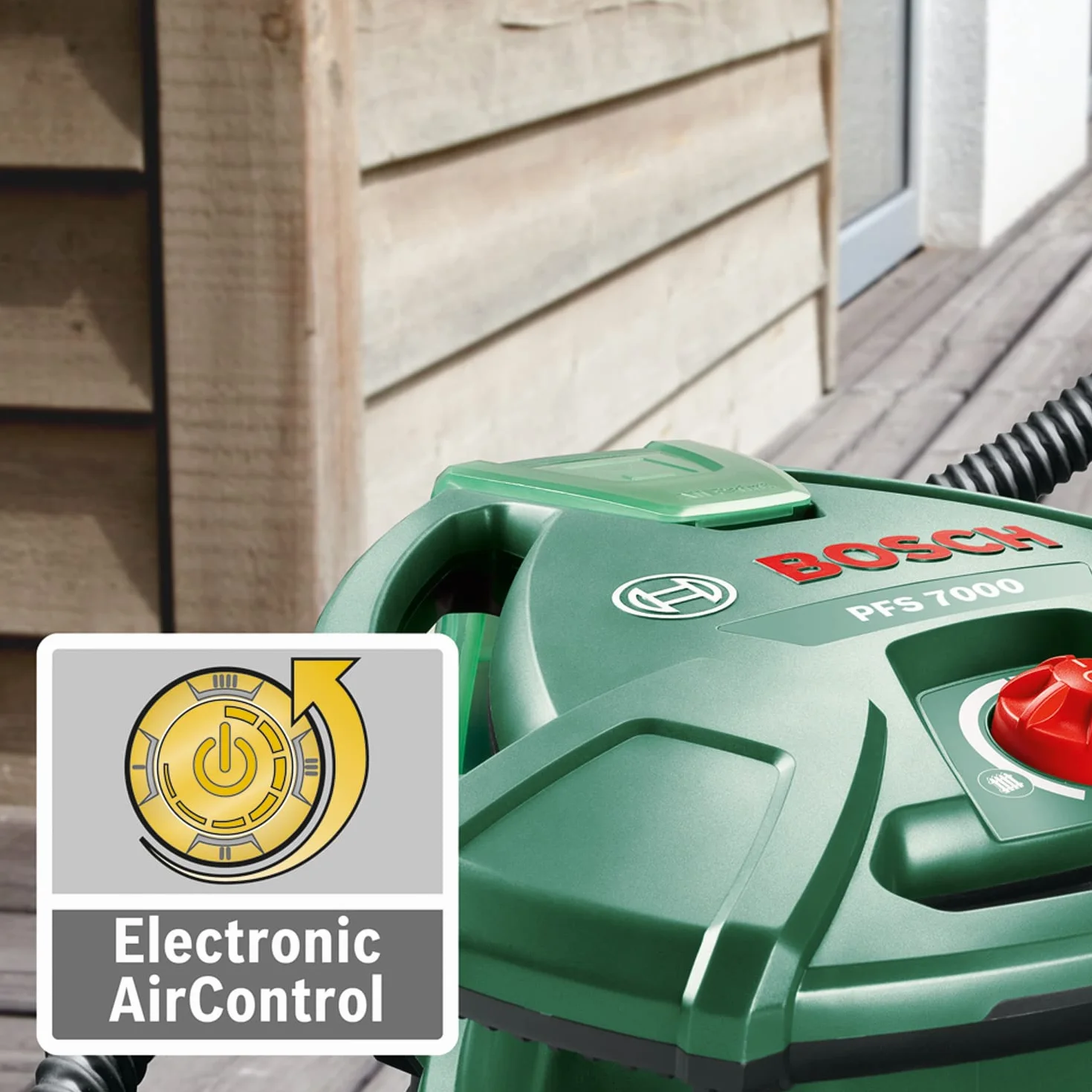 Bosch PFS 7000 System Malowania Natryskowego 1400 W, 2 Pojemniki 1000 ml, 3 Dysze, Filtr, Szczotka