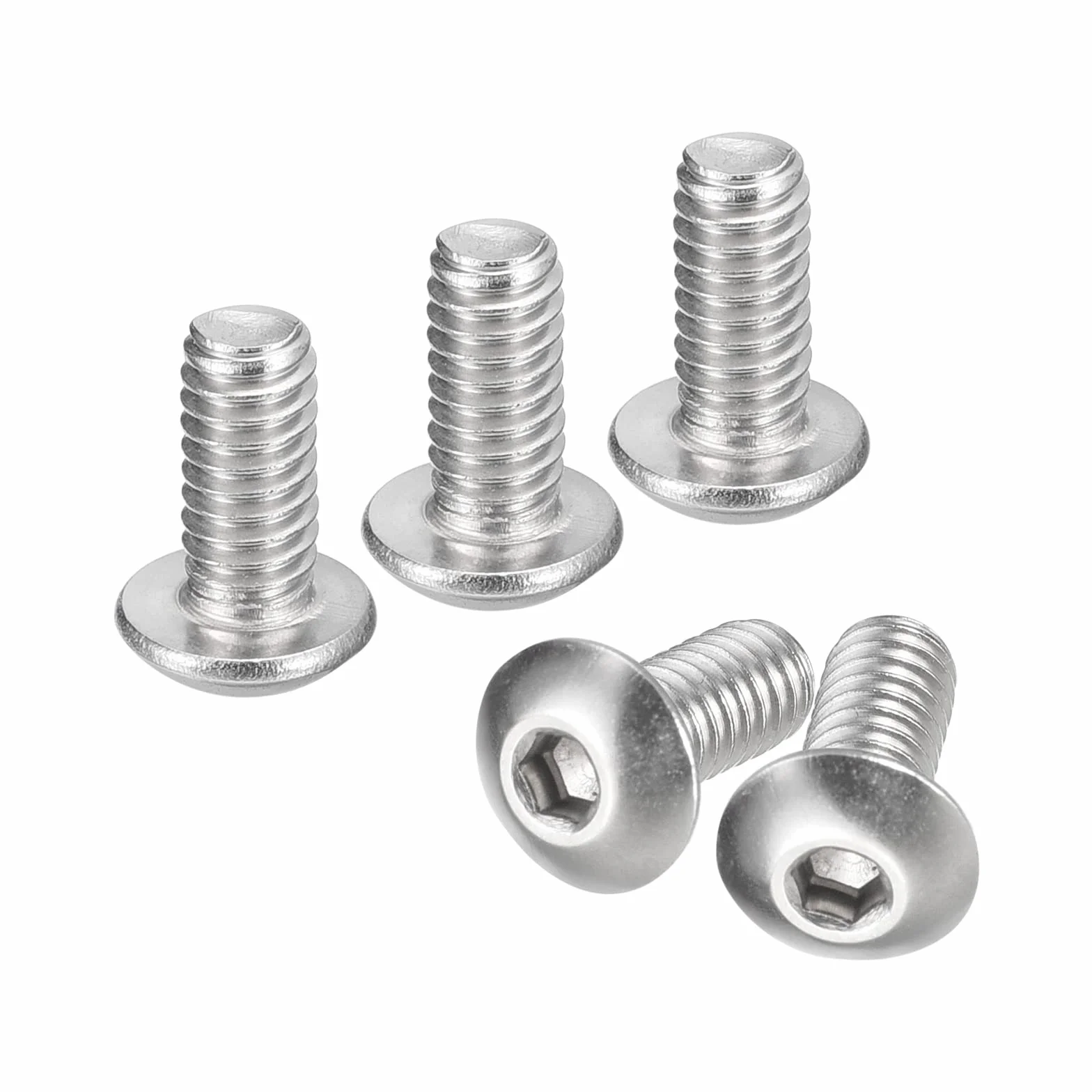 QUARKZMAN #8-32 x 3/8" nakrętka z łbem przełącznikowym 50 szt. 304 stal szlachetna zamknięcia śruby sześciokątne śruby pełny gwint sześciokątny śruby napędowe śruby napędowe śruby