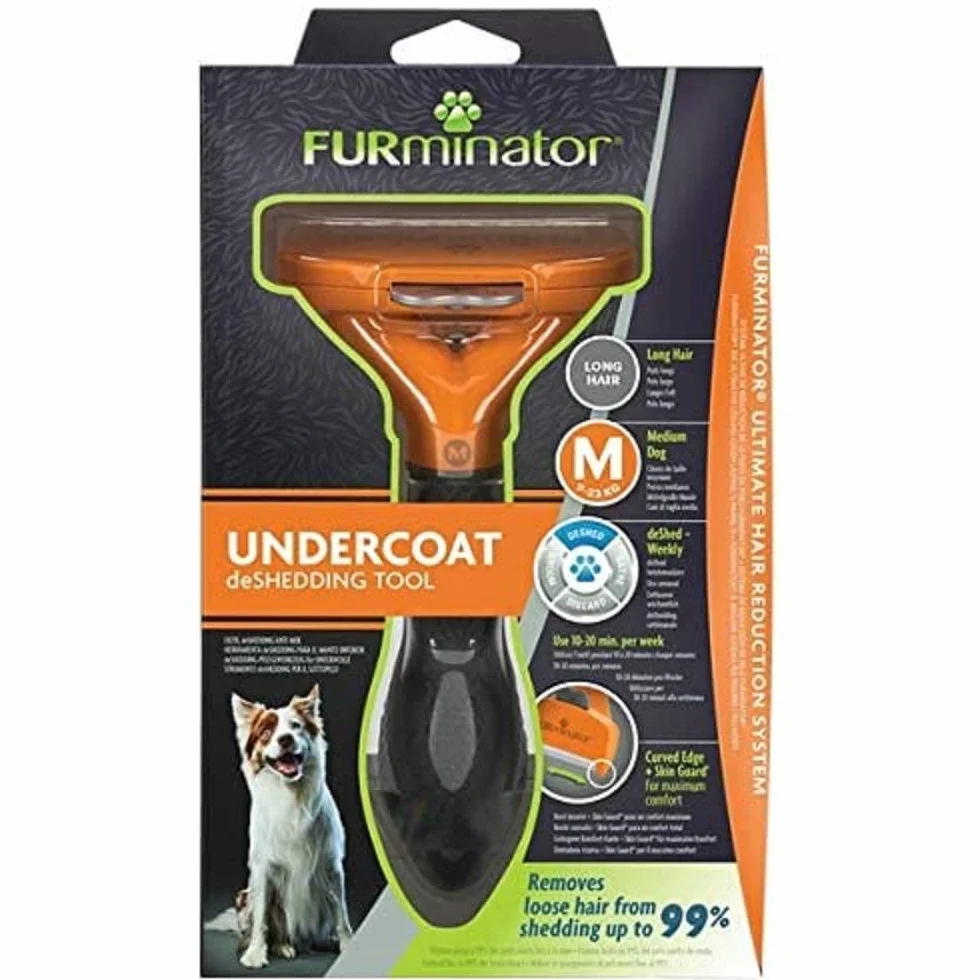 Furminator 141068 Szczotka dla Psów M Czarny Pomarańczowy