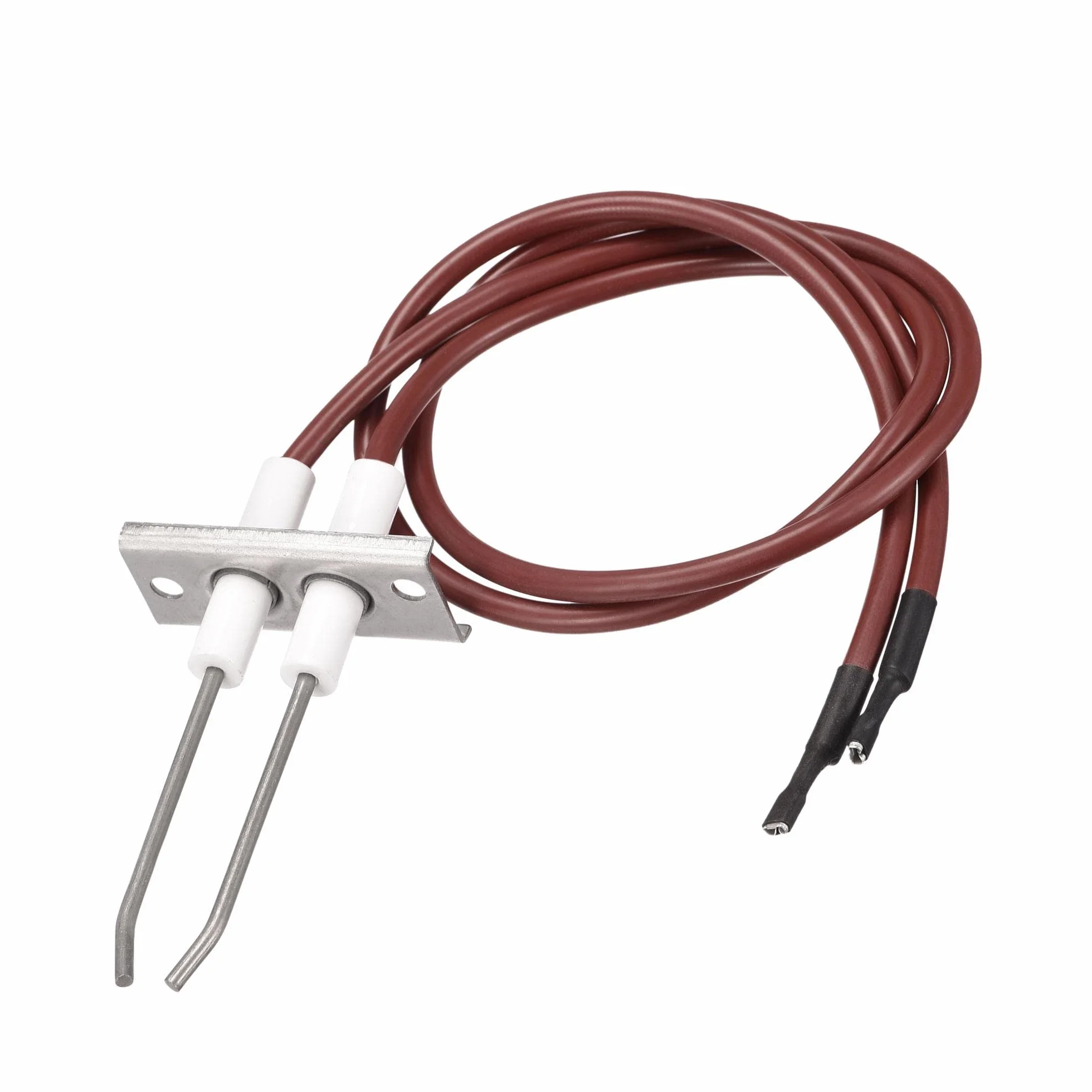 sourcing map Zapalniczka kabel ceramiczny układ elektrod, grill gazowy, kabel zapłonowy, zamiennik elektrody zapłonowej, długość 405 mm