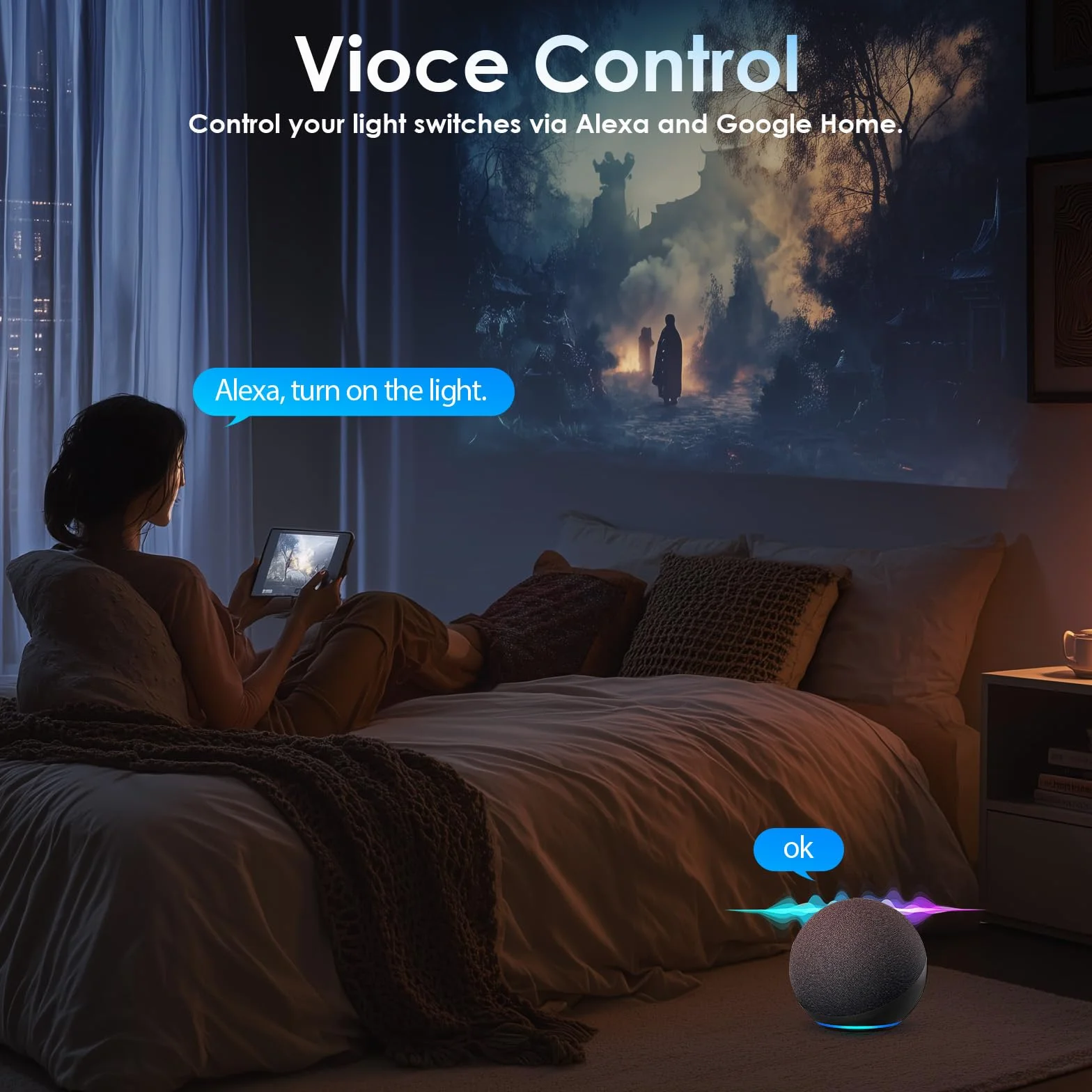 BSEED Inteligentny włącznik światła podtynkowy z ramą PC, 3-krotny, 1-drożny, przełącznik przyciskowy Wi-Fi, kompatybilny z Alexa/Google Home, inteligentny przełącznik ścienny współpracuje z aplikacją