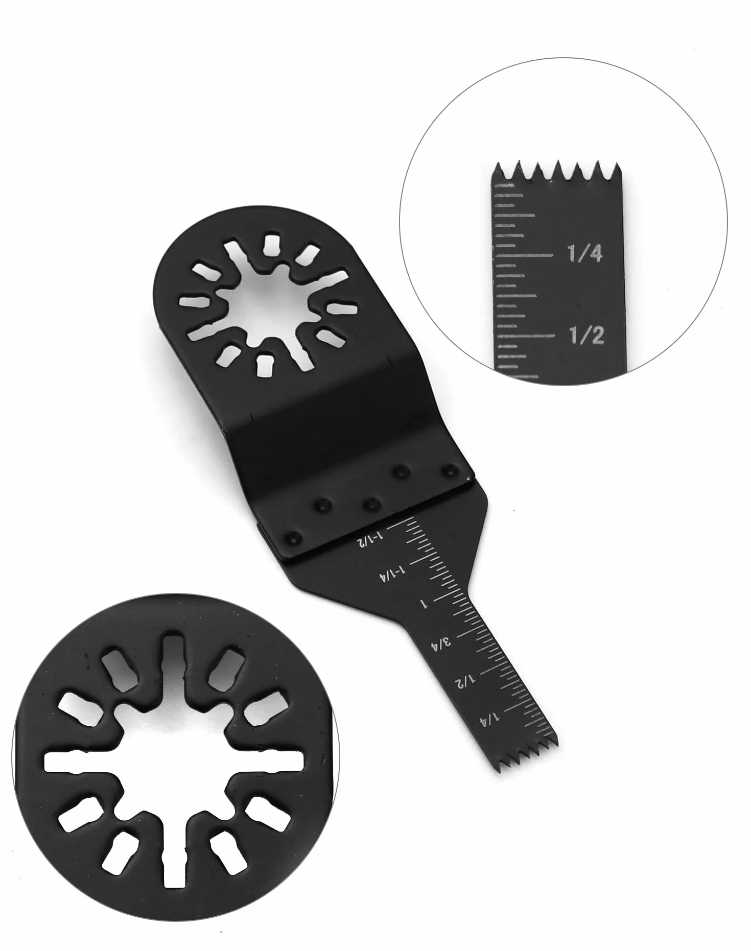 QWORK® 100 szt. Brzeszczoty Multitool, akcesoria Multitool Zestaw akcesoriów oscylacyjnych Pasuje do Fein Multimaster Bosch Dremel Makita Rockwel Worx