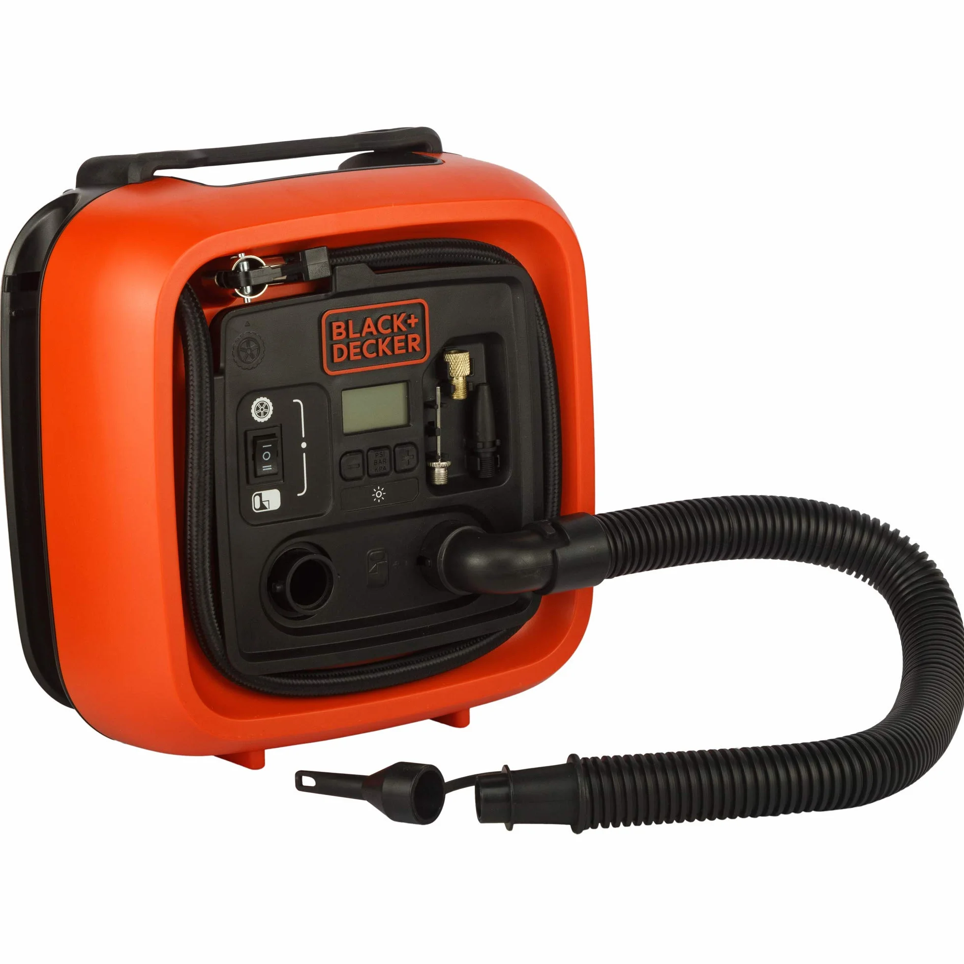 Black & Decker, Kompresor-sprężarka, zasilanie poprzez złącze 12V, 11 Bar, ASI400-XJ
