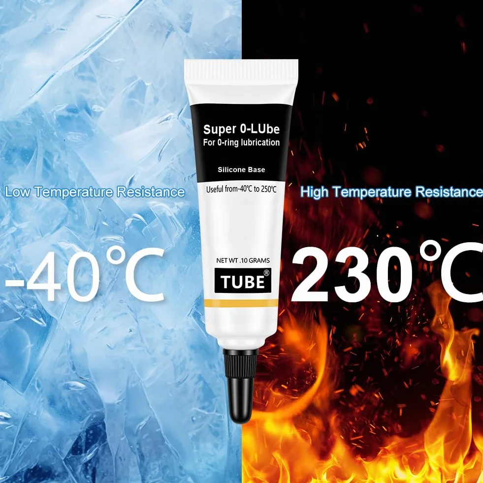 Smar silikonowy odporny na wysokie temperatury 4 sztuki do o-ringów zaworów łożysk