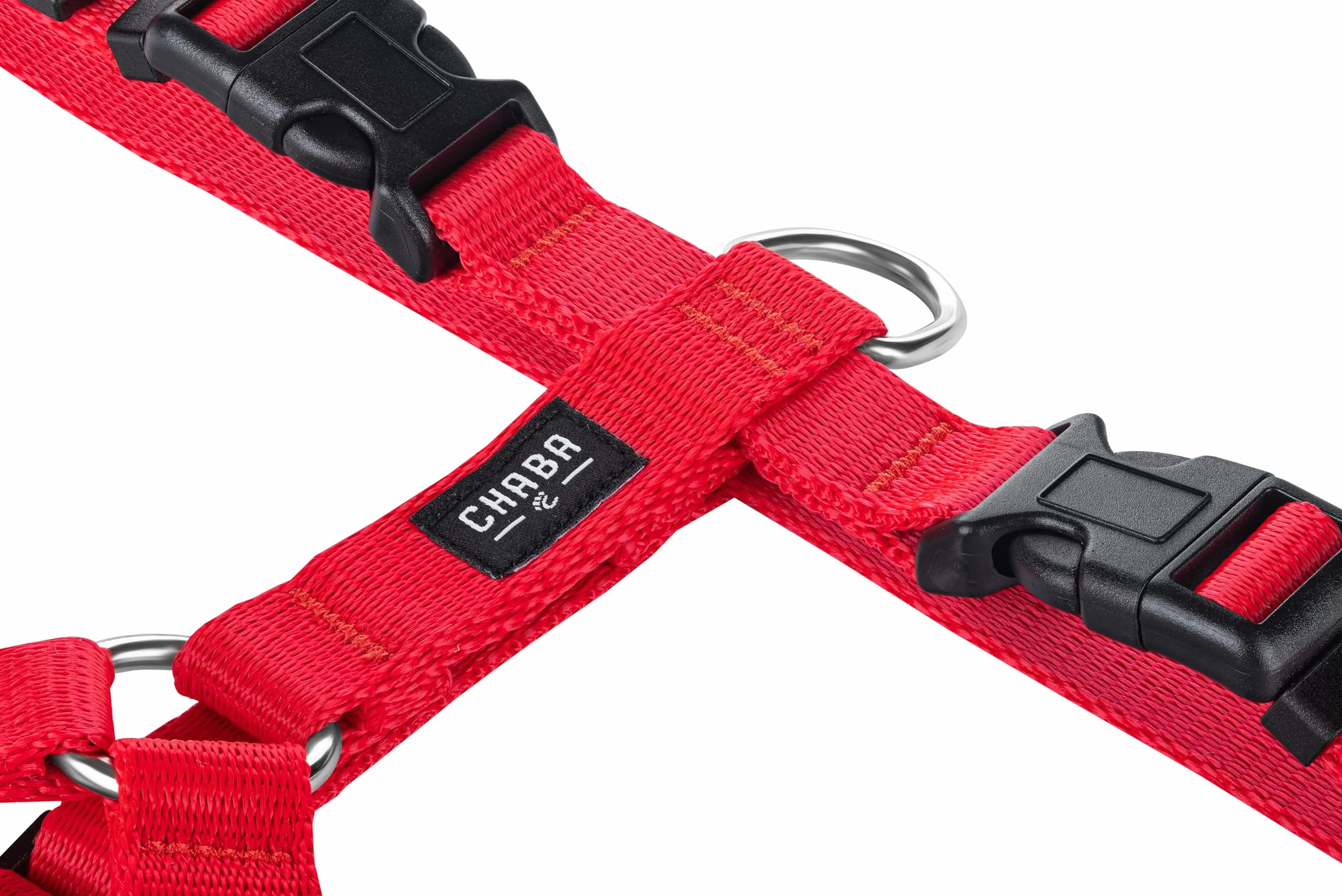 Chaba Szelki dla Małego Psa Guard | 5-cio stopniowa regulacja | Mocne zatrzaski | Ergonomiczne, Bezuciskowe, Lekkie, Regulowane, Solidne, Mocne, Wygodne | NO SHARP | CZERWONE | M