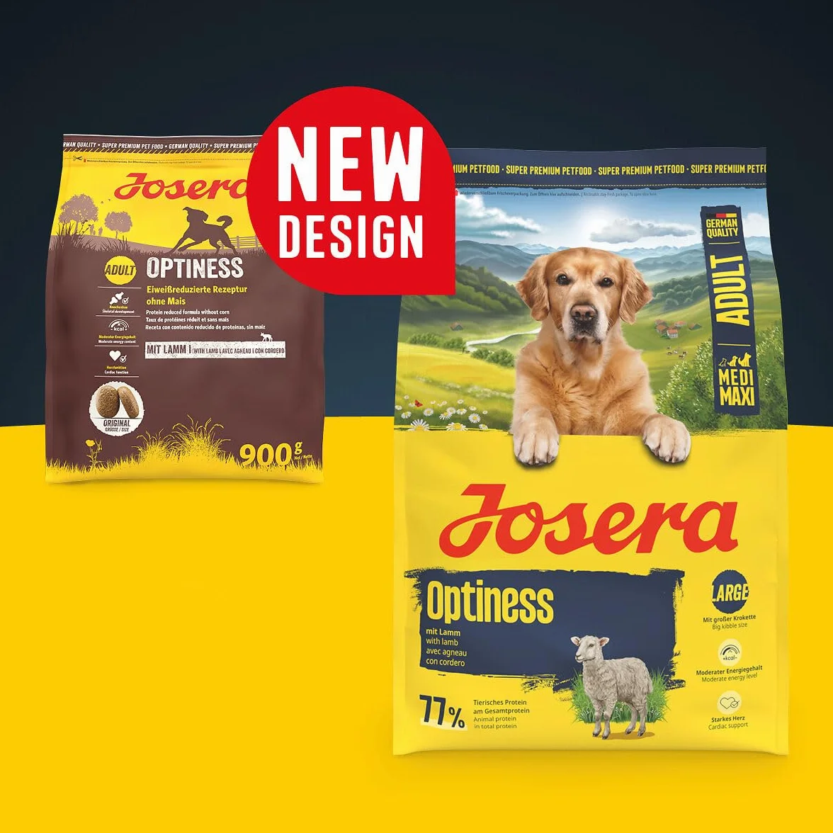 Josera Adult Optiness 12,5kg Karma Dla Wybrednych Psów z Jagnięciną