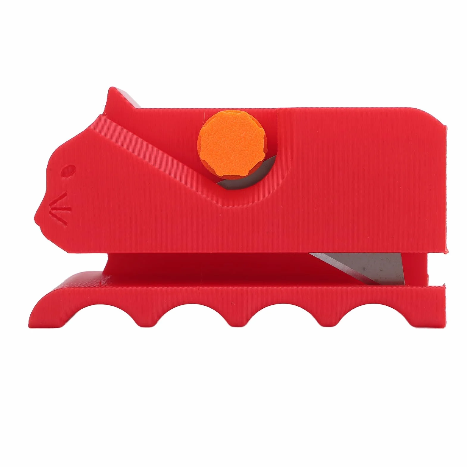 CHICIRIS Cat Scratch Cardboard Cutter, Regulowane i Kompaktowe Narzędzie do Majsterkowania, Noża do Drapania, do Konfigurowalnych ustawień Cięcia (czerwony)