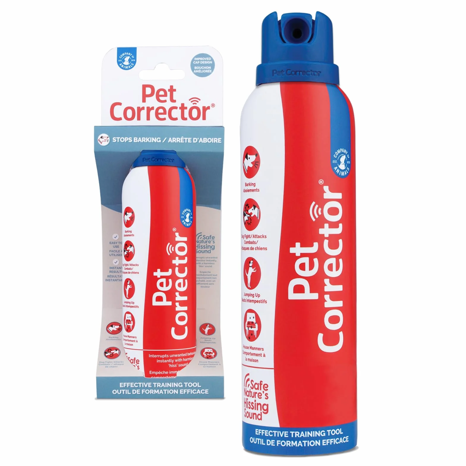 Pet Corrector do szkolenia psów. Pomaga kontrolować niepożądane zachowania: szczekanie, podskakiwanie, podkradanie jedzenia, wchodzenie na meble, walki i ataki. Humanitarny, bezpieczny, skuteczny.
