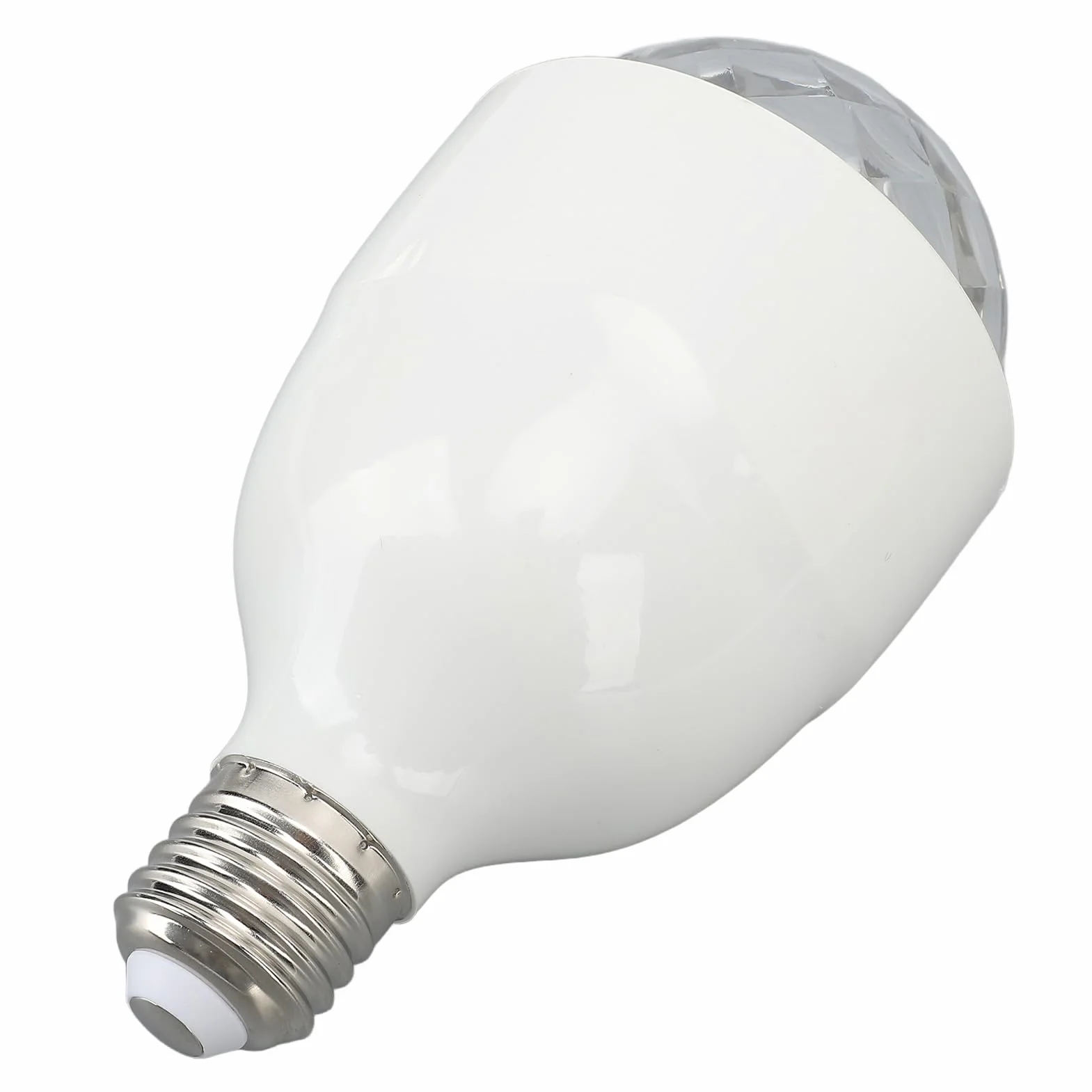 Lampa Kulowa Dyskotekowa RGB Obrotowa LED E27 z Pilotem, Aktywowana Dźwiękiem Stroboskop