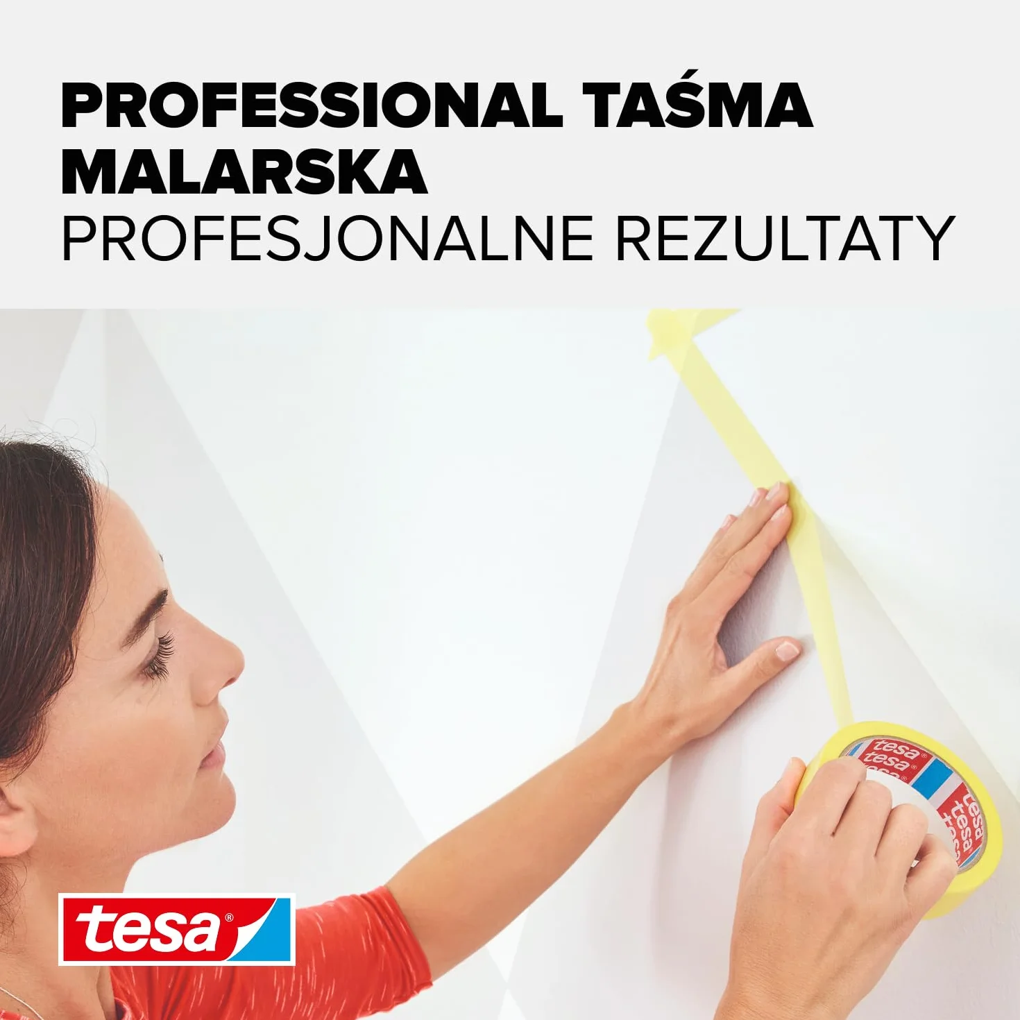 tesa Professional - malarska taśma maskująca z cienkiego papieru Washi do wyjątkowo precyzyjnego maskowania podczas malowania - do stosowania wewnątrz i na zewnątrz - 25m x 38mm