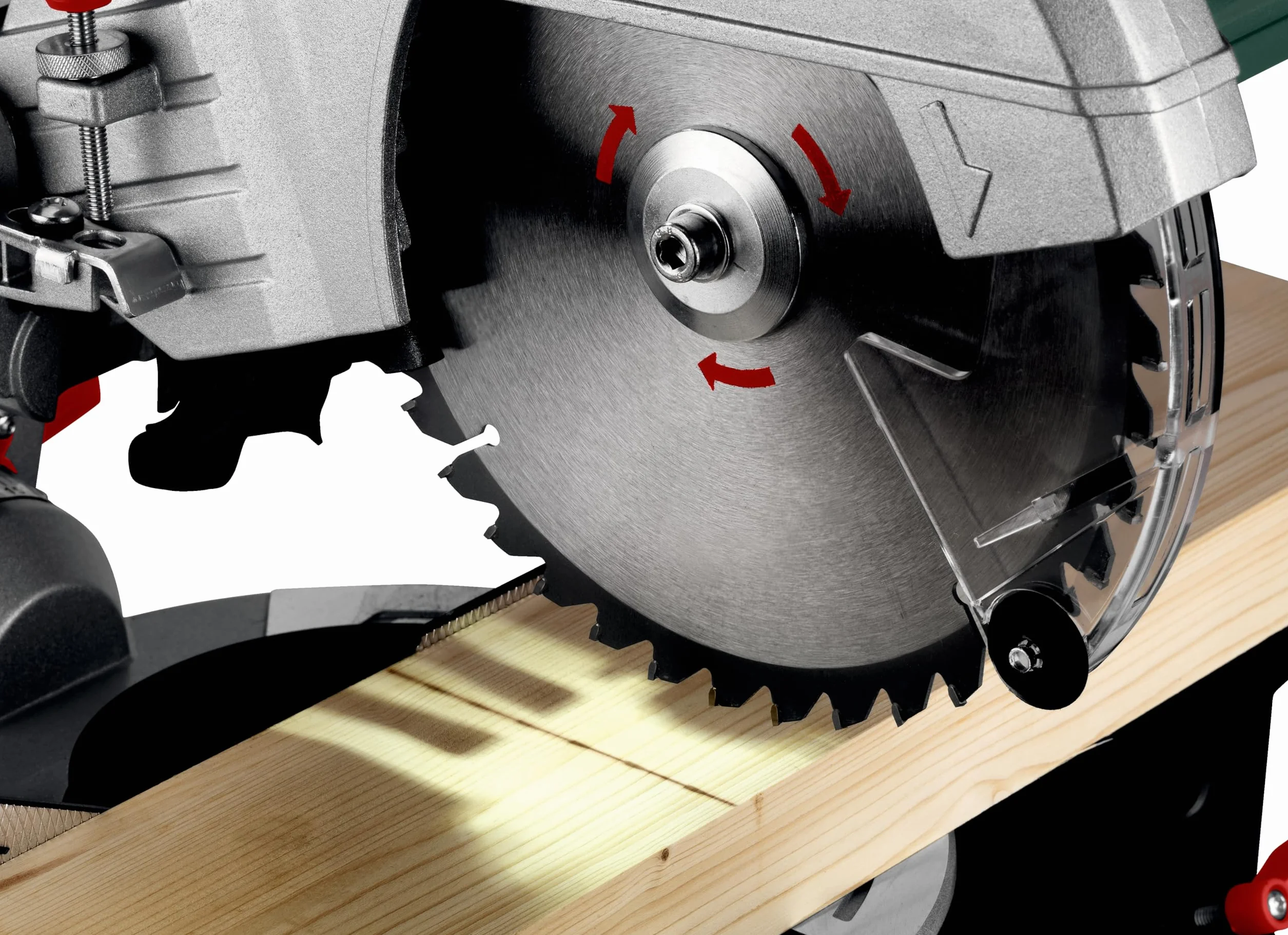 Metabo ukośnica KGS 254 M – 613254000 – Z funkcją Precision Cut Line, tarcza 254 mm i funkcja posuwu – Długość kabla 2 m