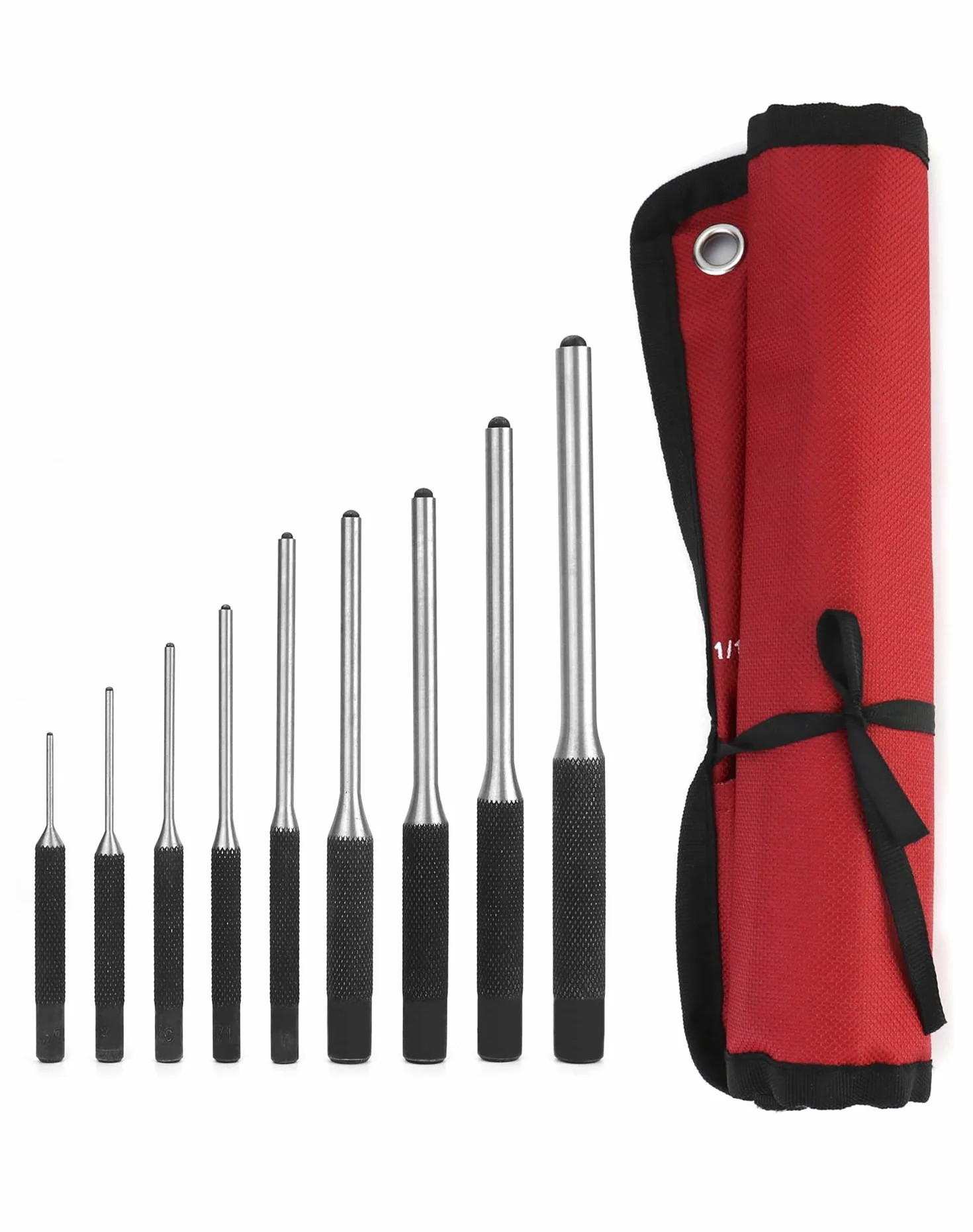 Zestaw wybijaków QWORK 9-częściowy 1,5mm - 8mm z etui