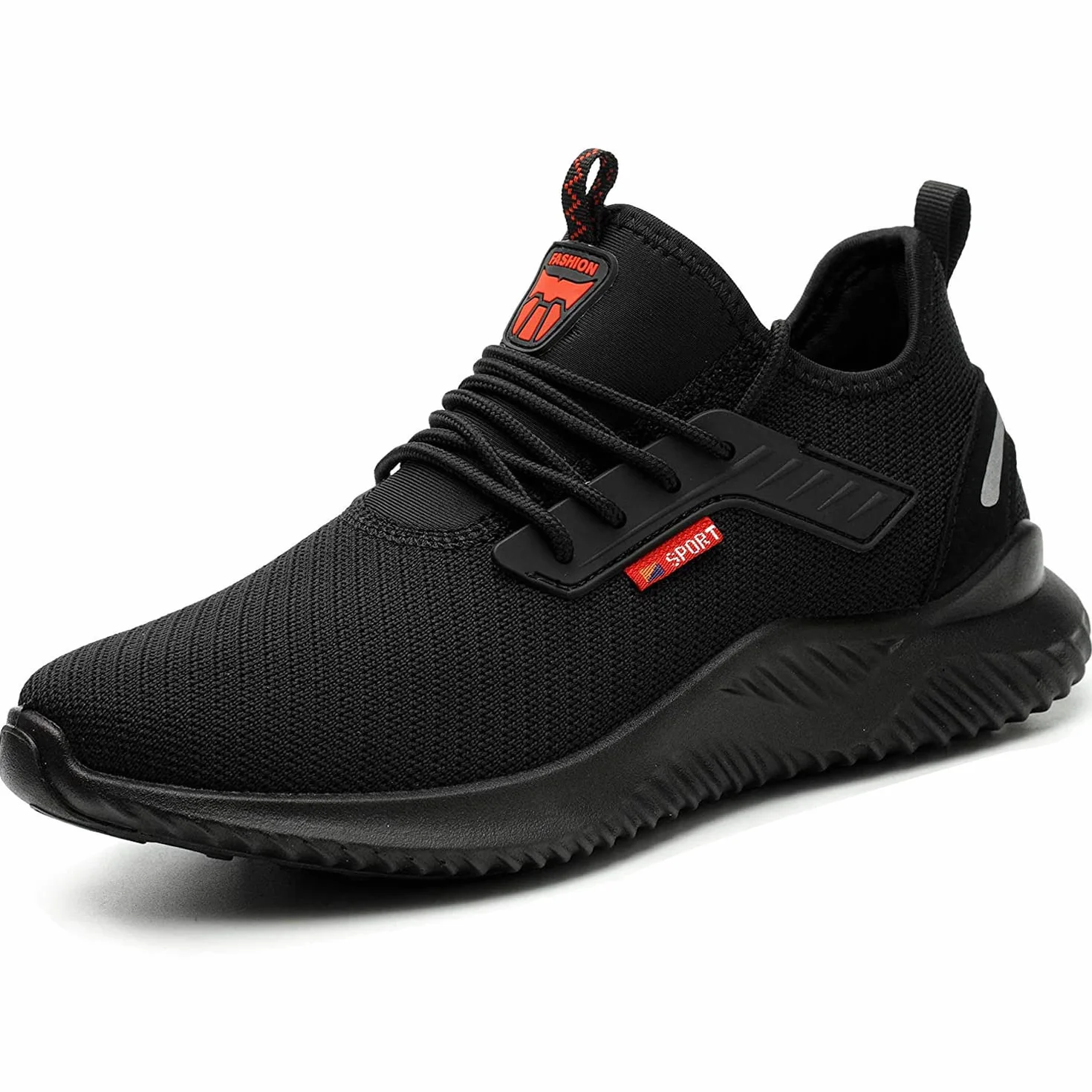 Calish Buty ochronne dla mężczyzn i kobiet lekkie wygodne stalowe palce buty robocze sportowe obuwie ochronne oddychające antypoślizgowe buty budowlane