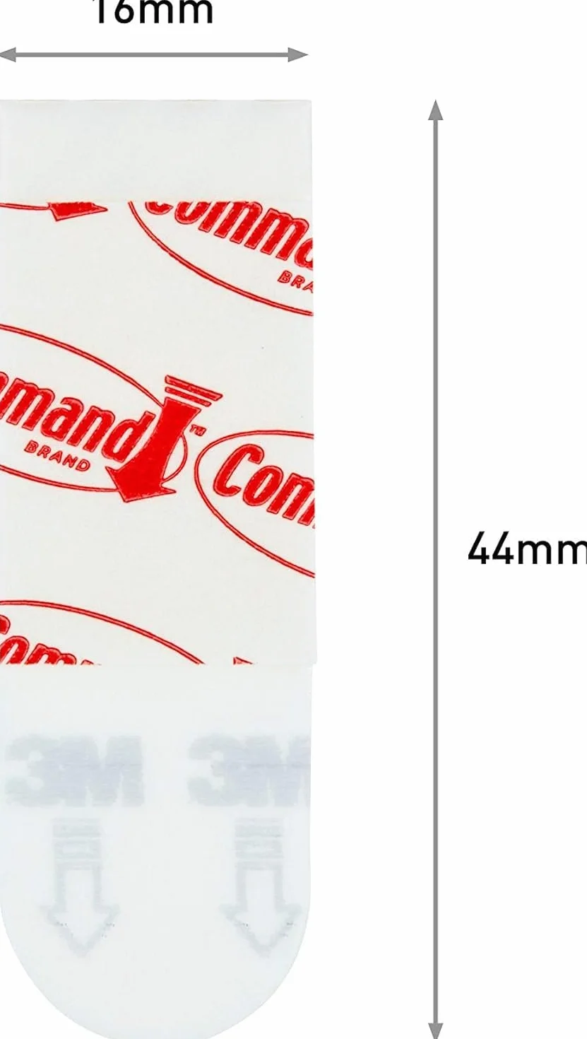 Command Paski samoprzylepne do montażu plakatów, białe, 12 sztuk