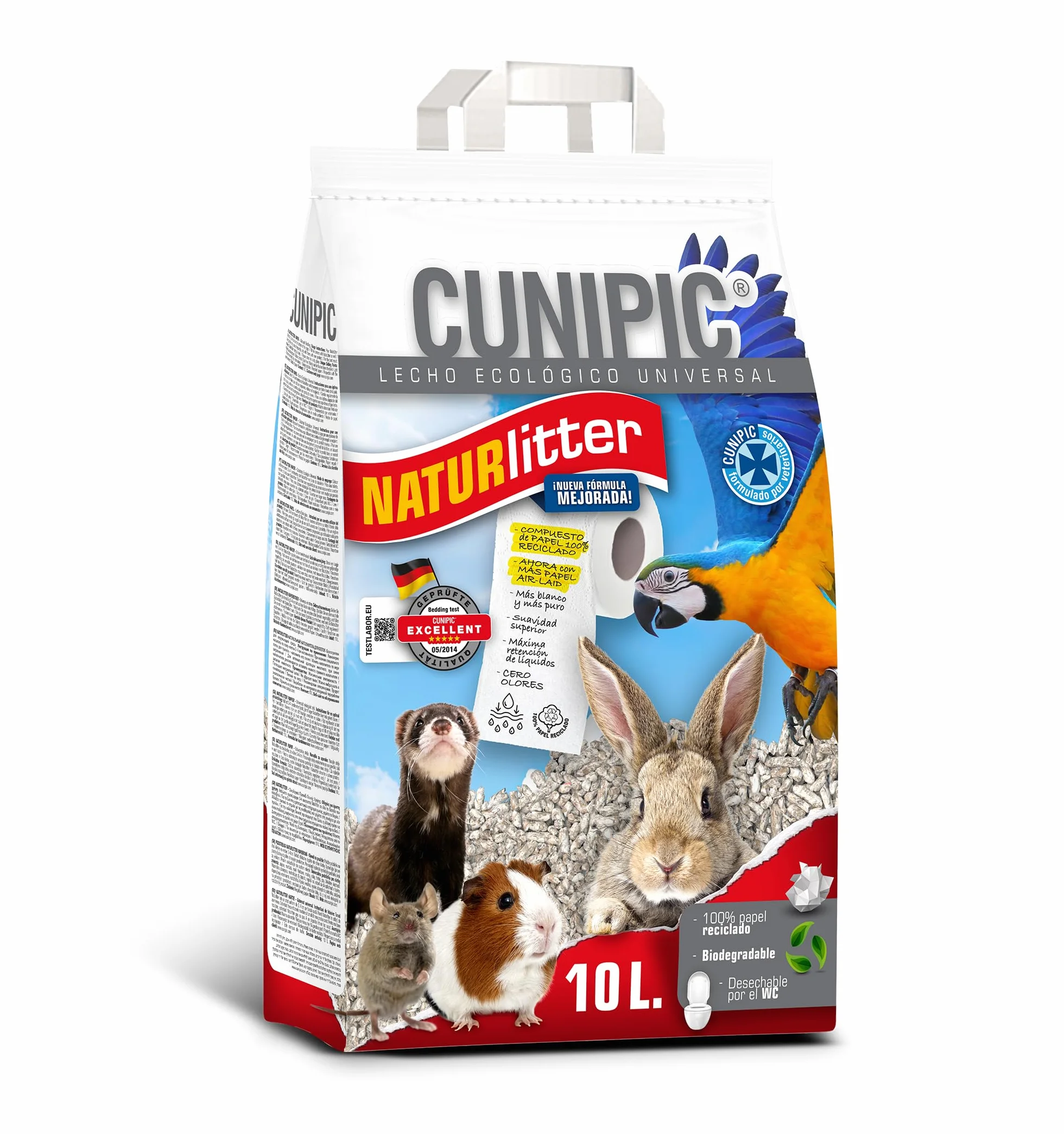 Cunipic Naturlitter ekologiczne łóżko papierowe, 10 l