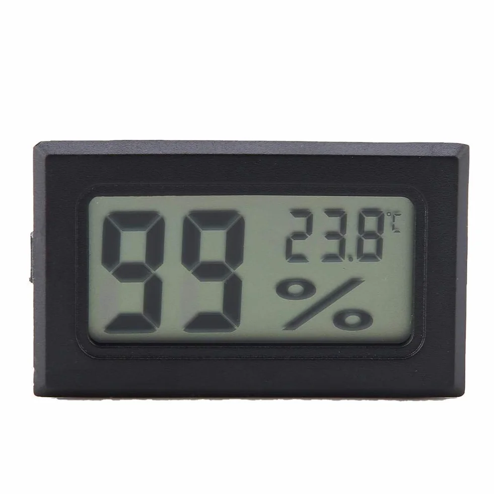 Cyfrowy miernik wilgotności, bezprzewodowy termometr pokojowy YS-11 z wyświetlaczem LCD, mini higrometr do wiwariów gadów, dom/biuro i szklarnia