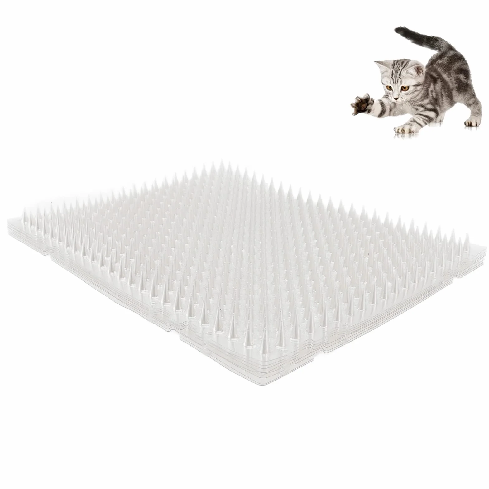 Odstraszacz Kotów Scat Mat Cat Scratch Mata Treningowa na Zewnątrz 8 Sztuk