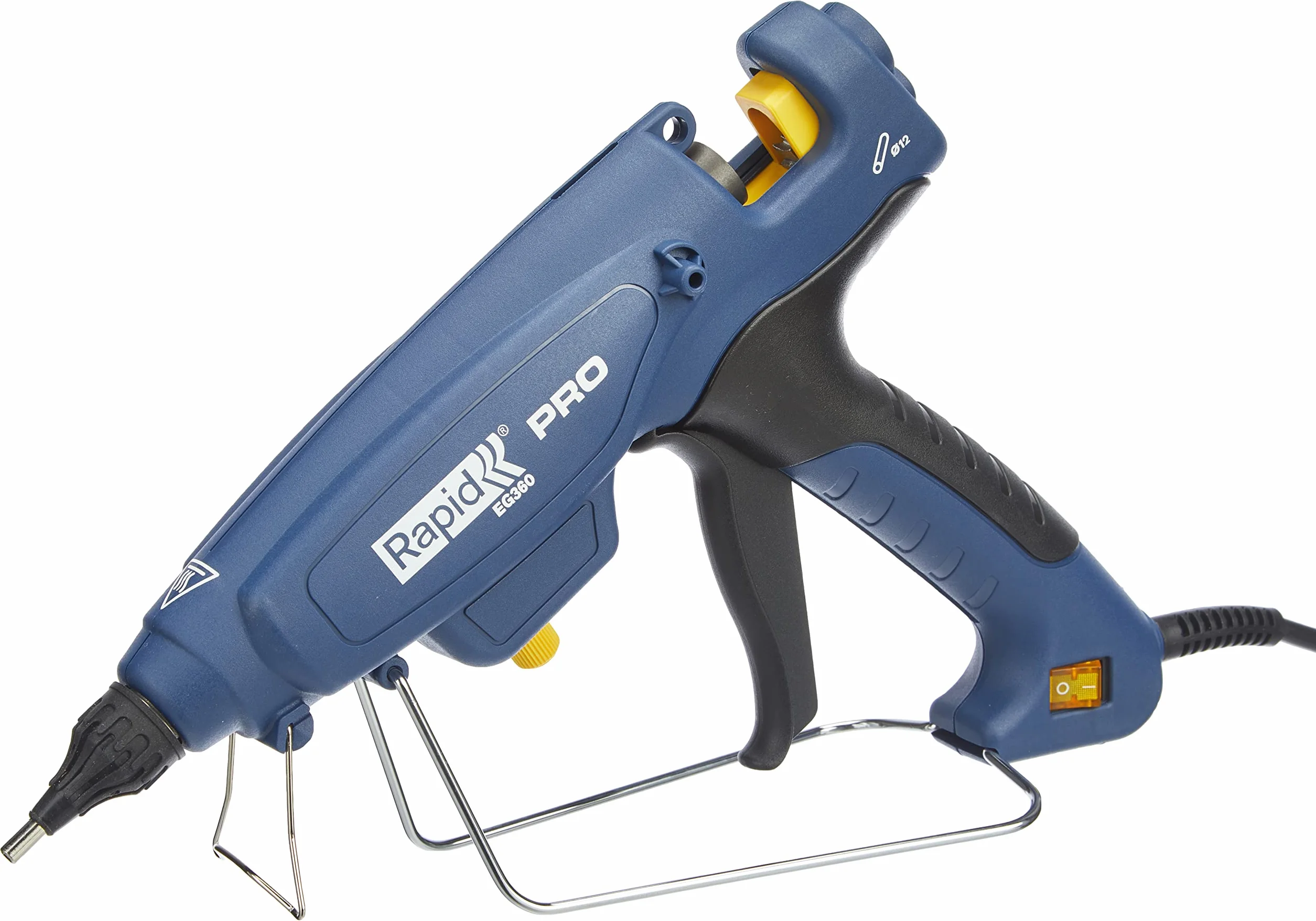 Rapid, Pistolet do Klejenia na Gorąco Rapid EG360, Sztyfty Klejowe 11–12 mm, Wydajność 1800 g/h, Regulacja Temperatury 120–230°C, Wymienna Dysza, Przewód 2,5 m (5000328)