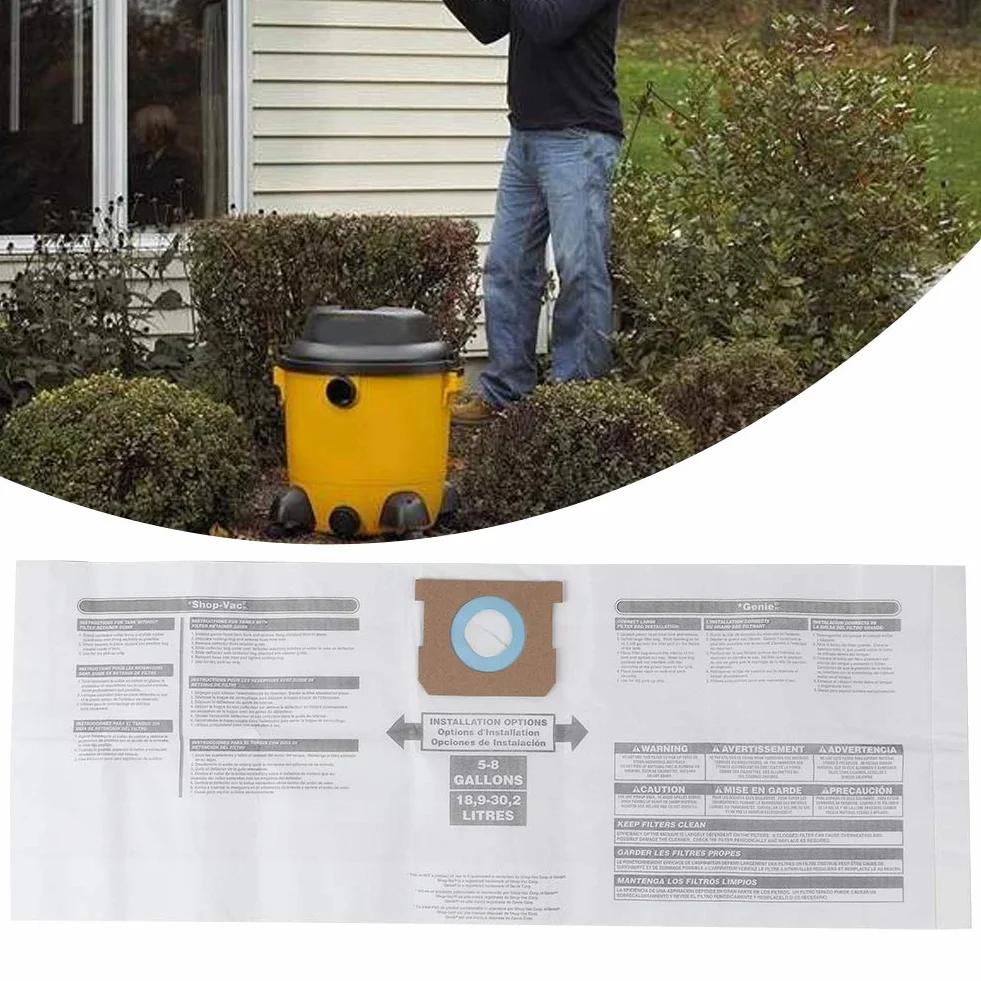 Worki do Odkurzacza z Tkaniny W?¨®knistej, 775 x 298 mm, 3 Sztuki, Kompatybilne z 90661 906-61, do Zbierania Kurzu i Zanieczyszcze¨½