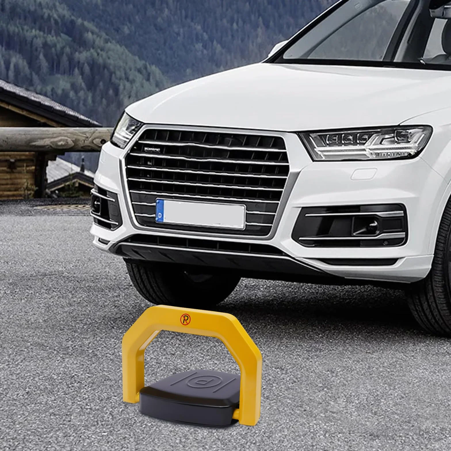 Zdalnie sterowany słupek parkingowy z pilotem, składany, blokada parkingu
