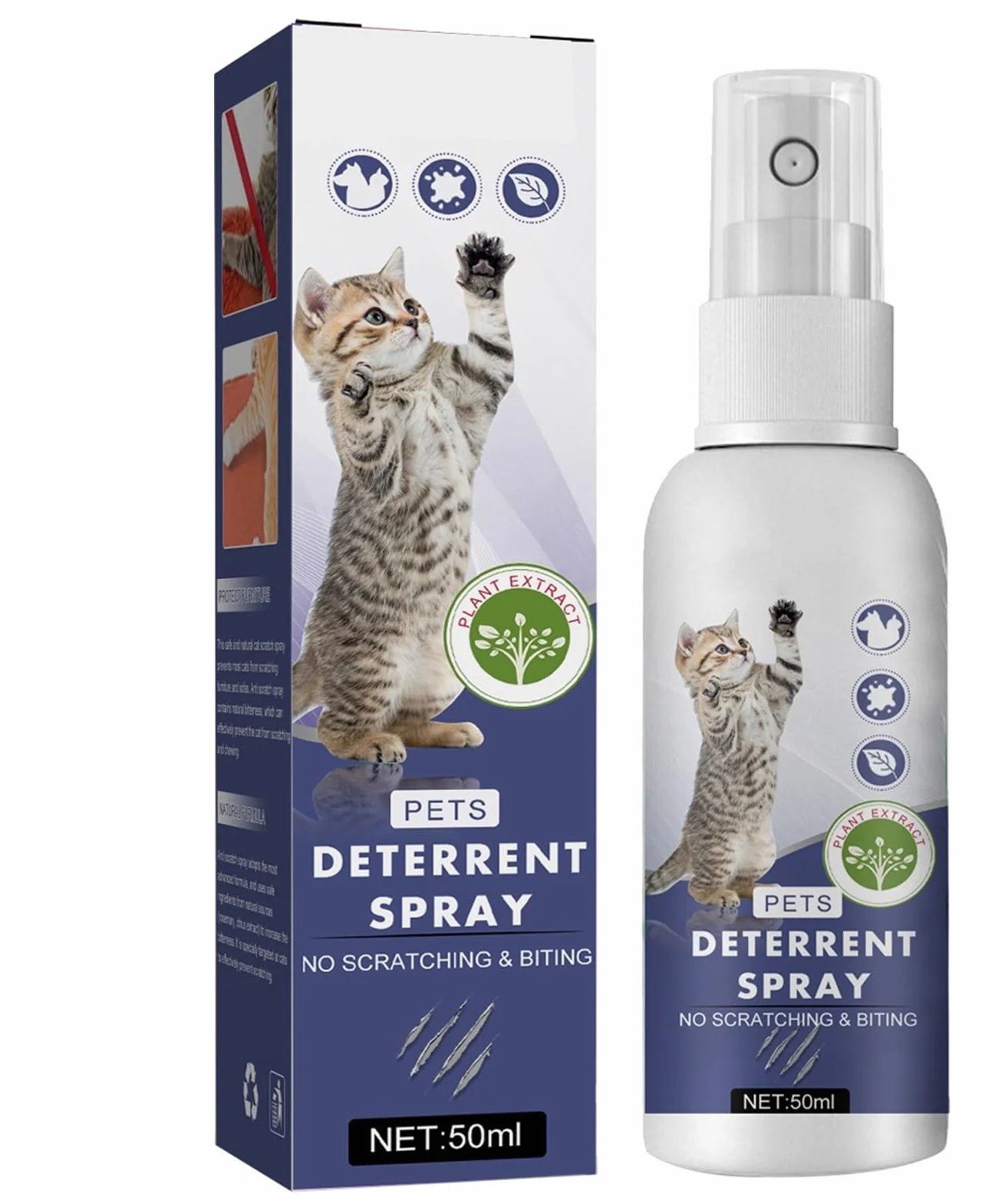 LDREAMAM Spray przeciw zarysowaniom dla kotów, ochrona przed zadrapaniami dla kotów, spray odstraszający psy, spray do obrony przed zadrapaniami, do użytku wewnątrz i na zewnątrz, 1 szt