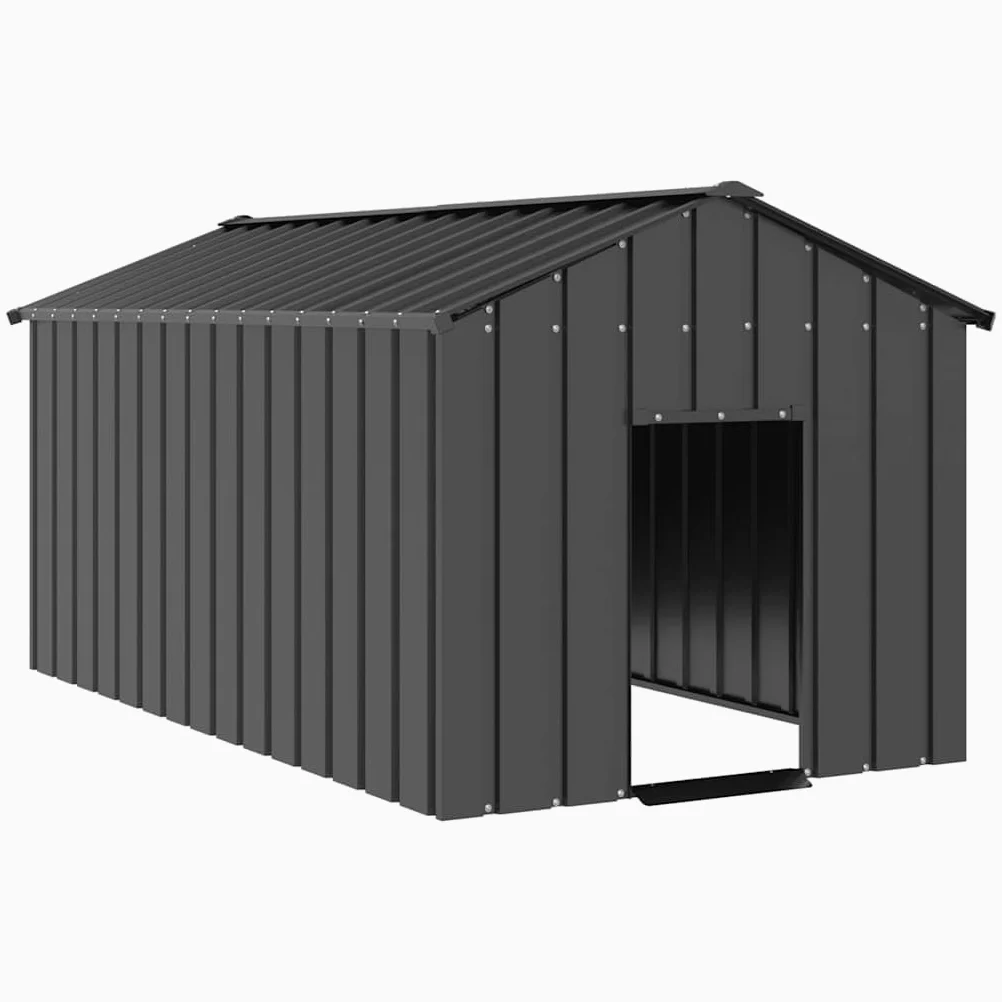 vidaXL Buda dla psa z dachem 114x202x101 cm stal galwanizowana kojec